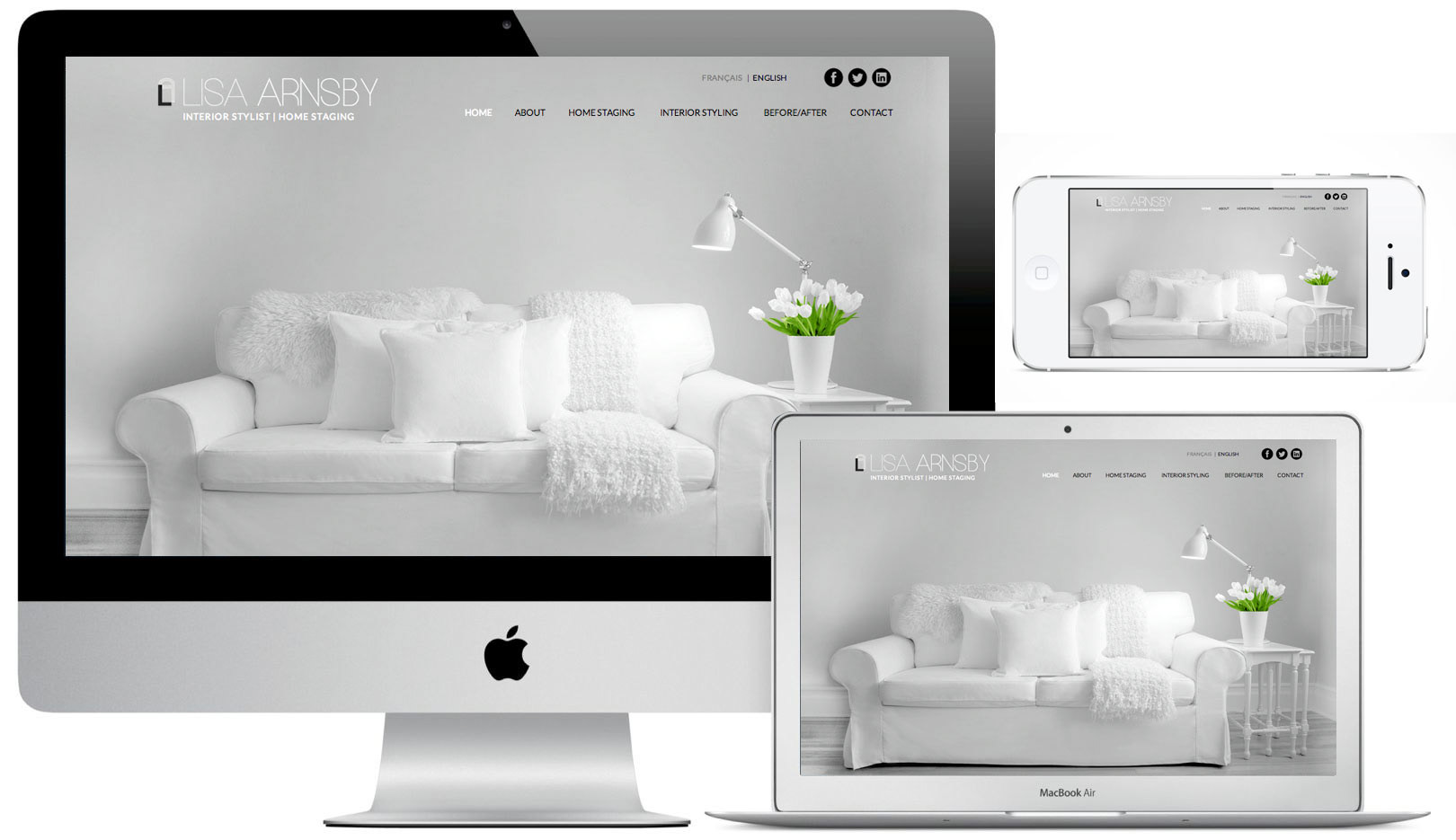 Lisa Arnsby Website and Logo Design