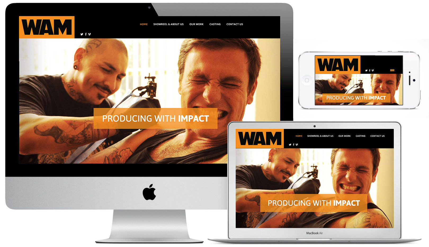 WAM Group Website Design and Logo Design
