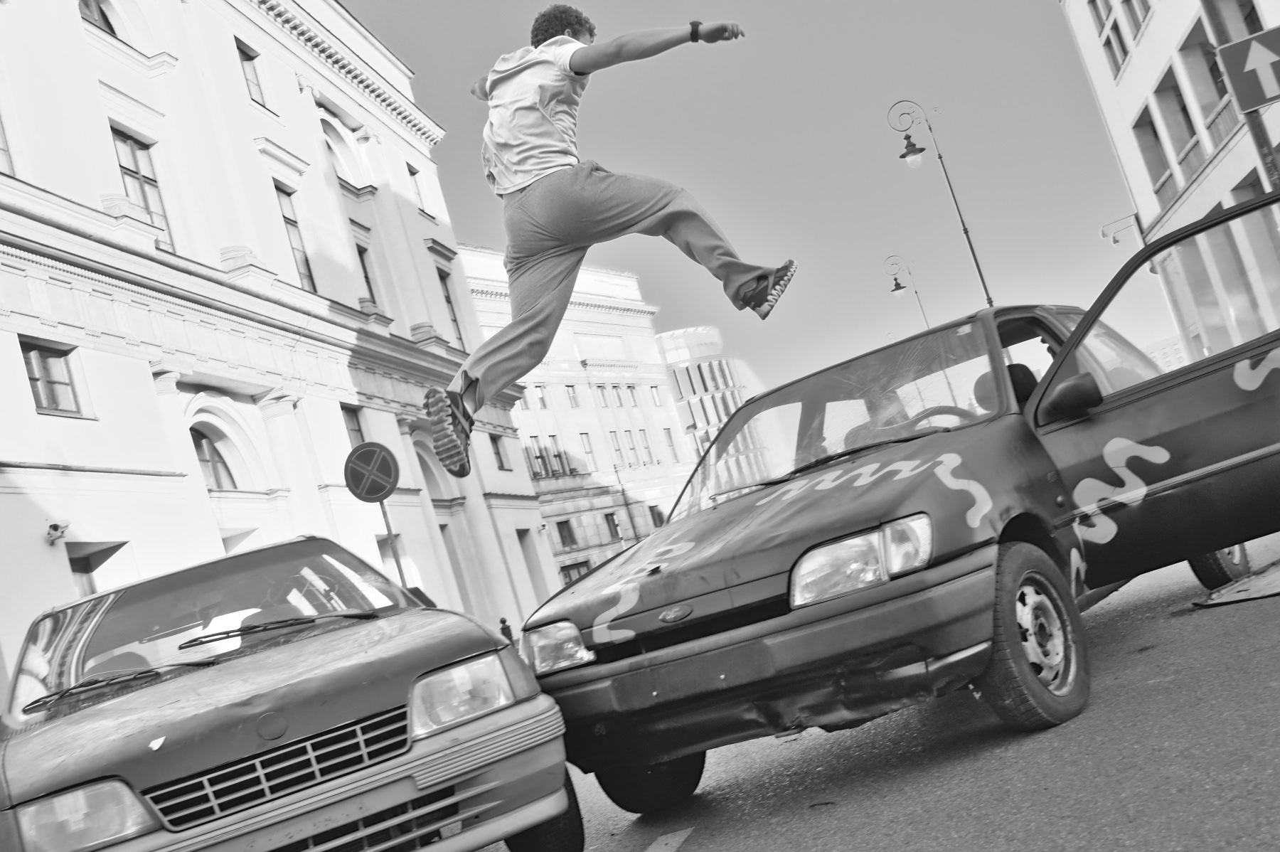 Parkour jumping