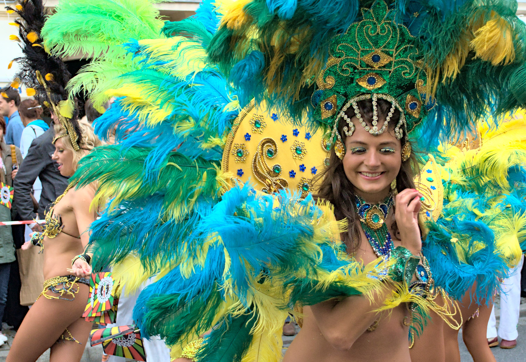 Carnival parade - Bom Dia Brasil in Warsaw.