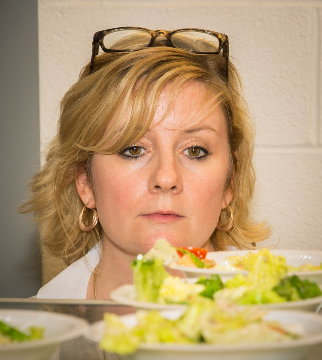 Kristy Making Salads
