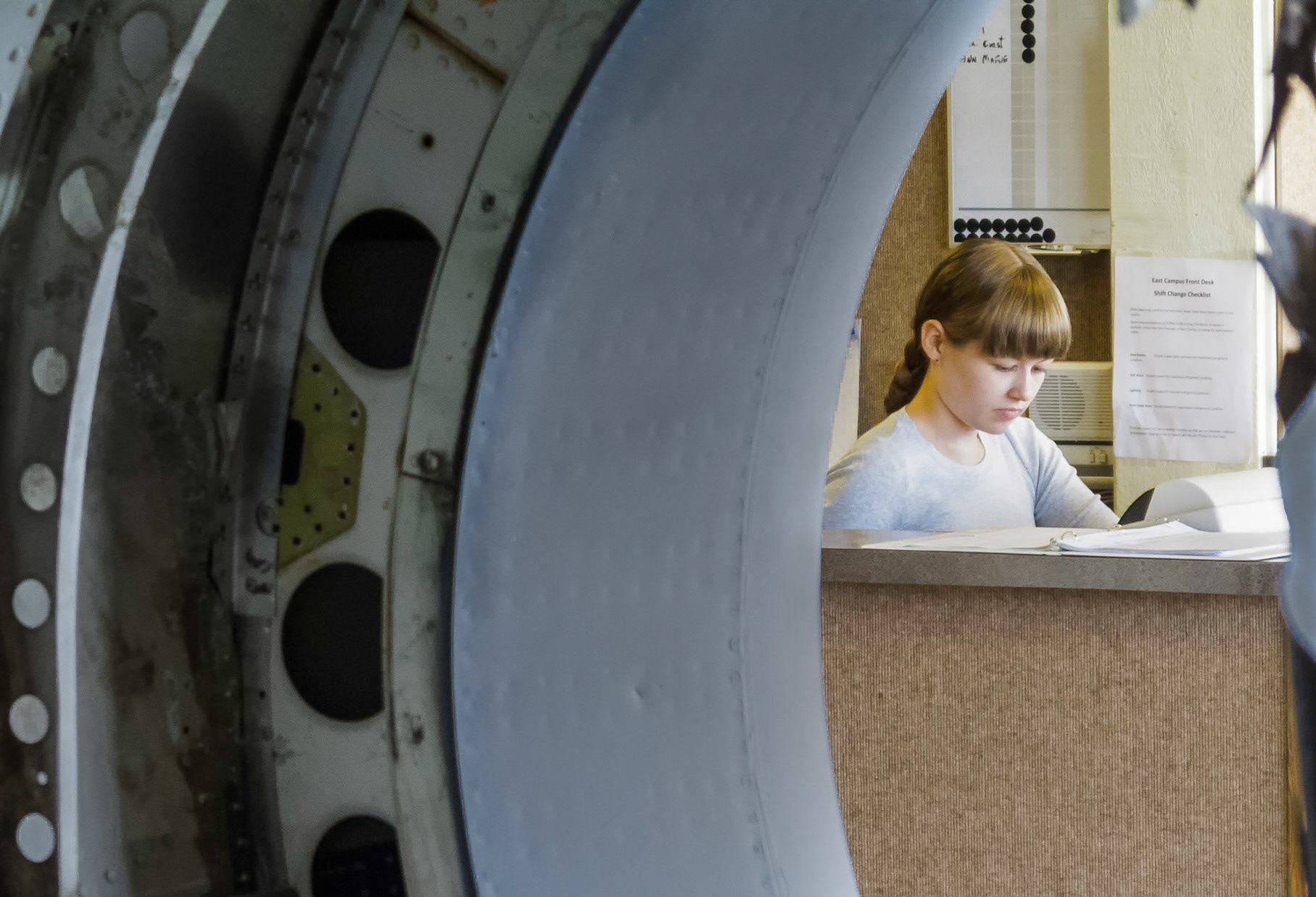 Receptionist | A-10 Engine Nacelle | Kalamazoo Air Zoo