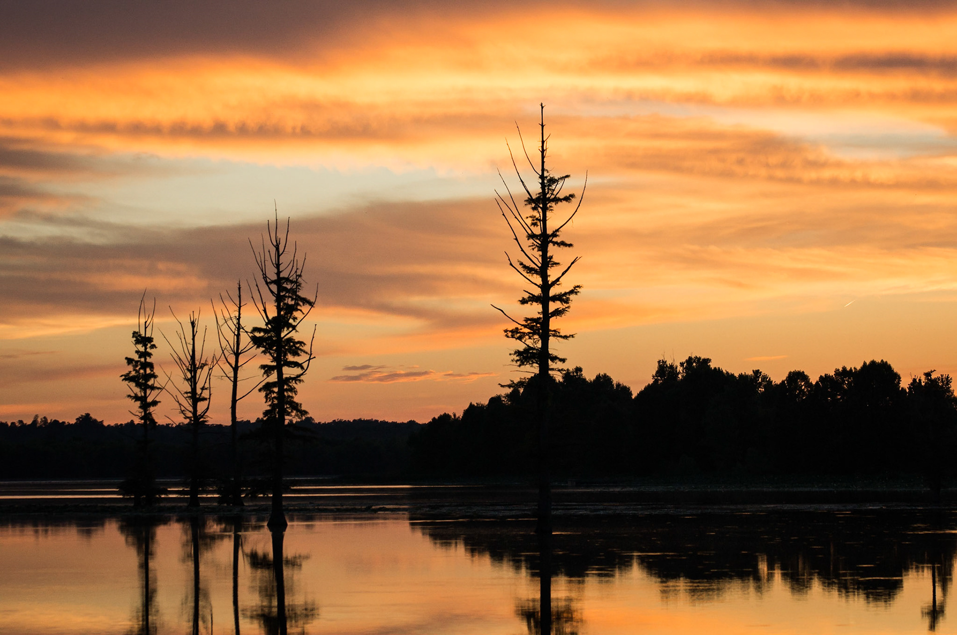 Sunset at Mermet Lake | Mermet SFWA