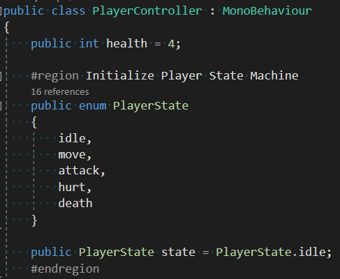 Player state machine
