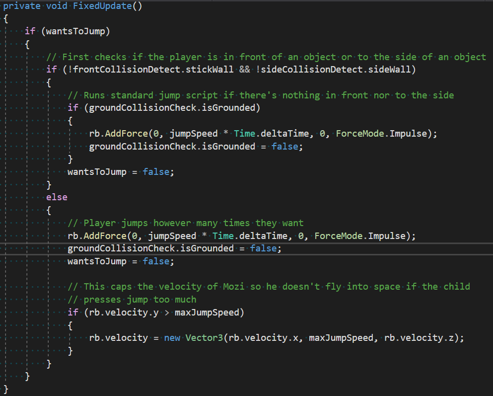 Jump and Wall Climb mechanic script