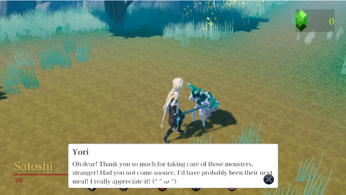 Fifth Executable including a dialogue system to implement story