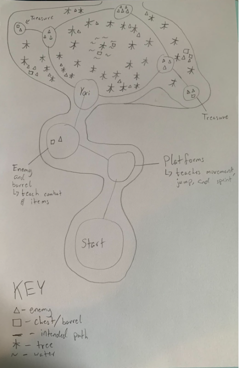 Annotated map of Onset Woods