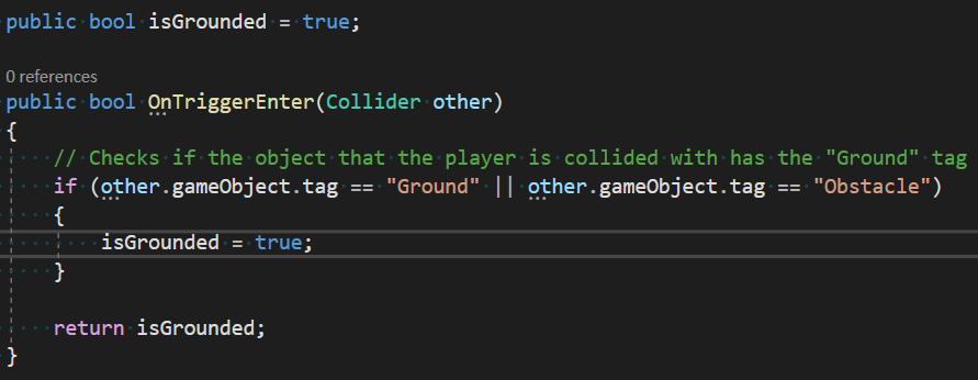 Ground collision check script