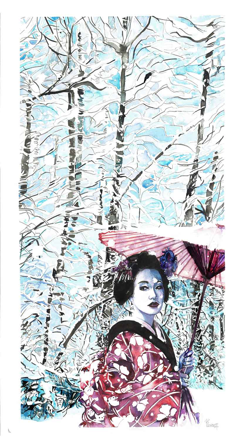 Intorno solo la neve (SPAZIO PAPEL, Uno sguardo ad Oriente, 2018)