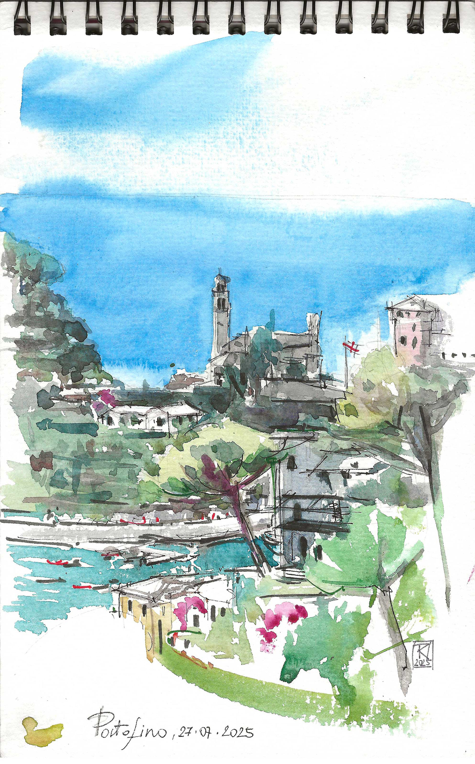  Portofino: Urban Sketching: