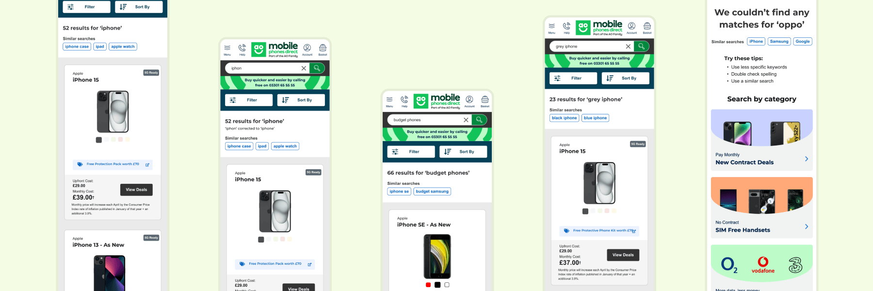 AO Mobile Phones Direct - Search results pages Mobile