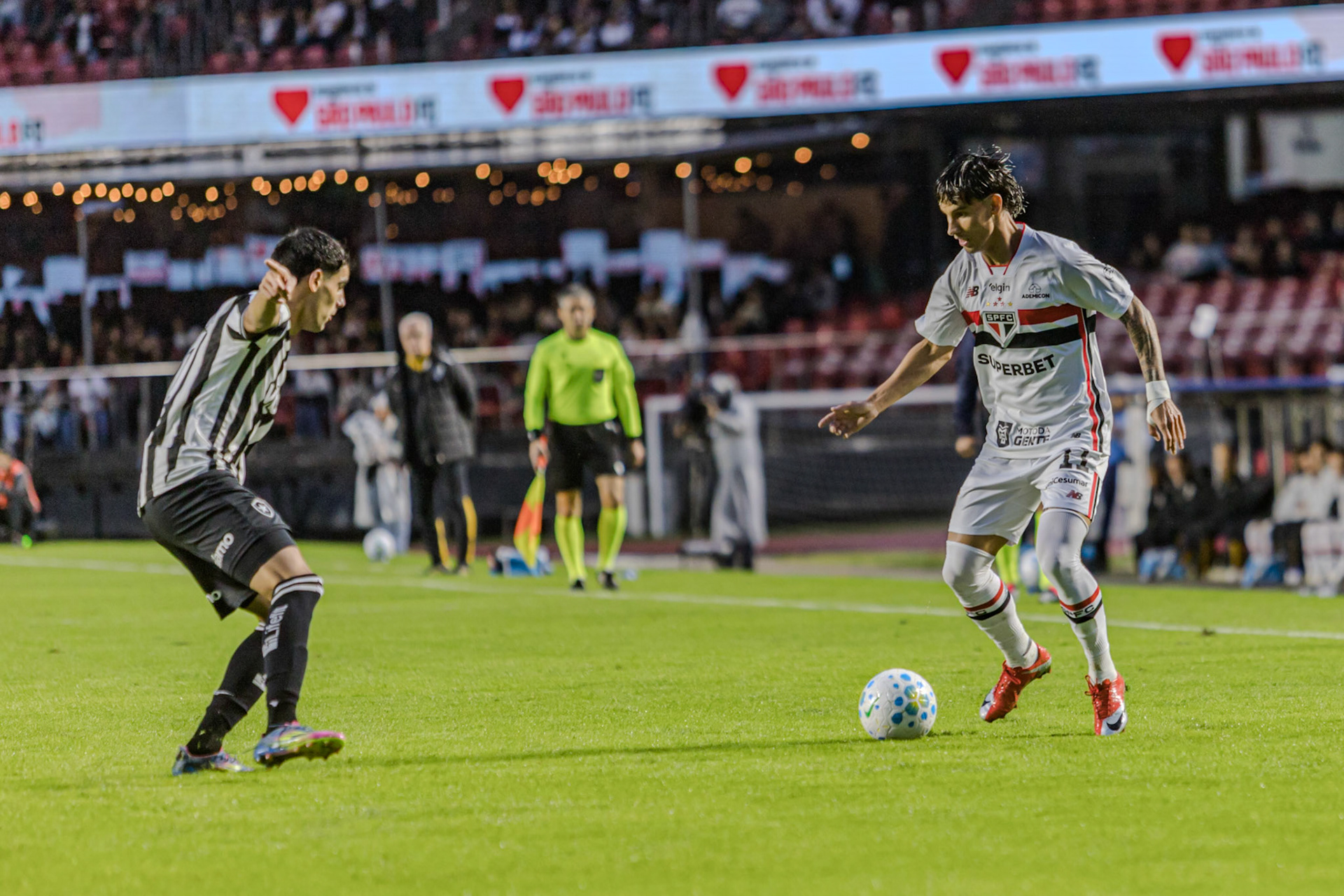 SPFC x Botafogo, válida pelo campeonato brasileiro série A 2026.
