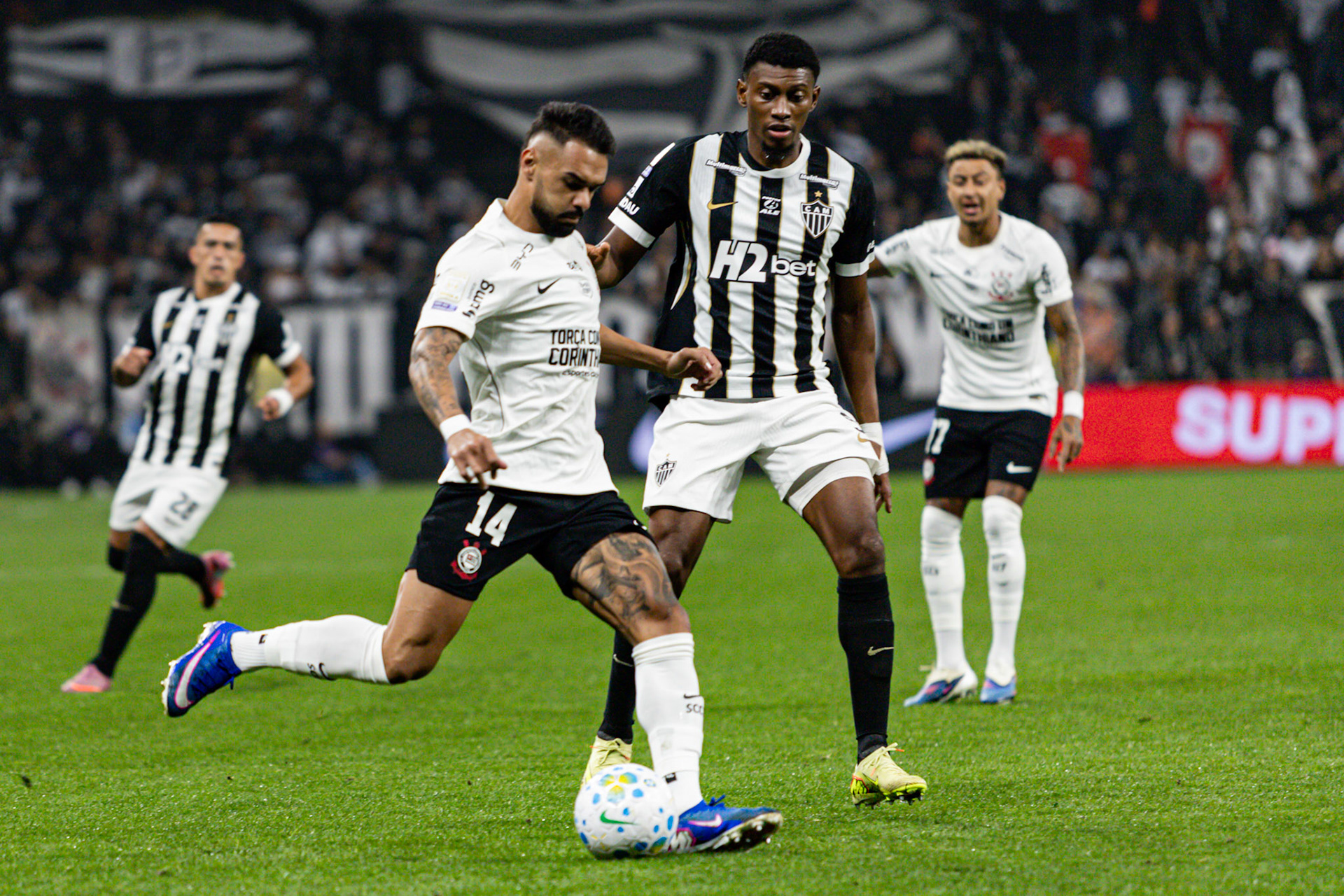 Corinthians x Atlético Mineiro, válida pelo campeonato Brasileiro série A.