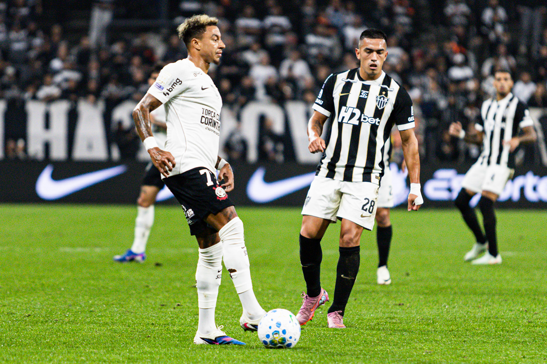 Corinthians x Atlético Mineiro, válida pelo campeonato Brasileiro série A.