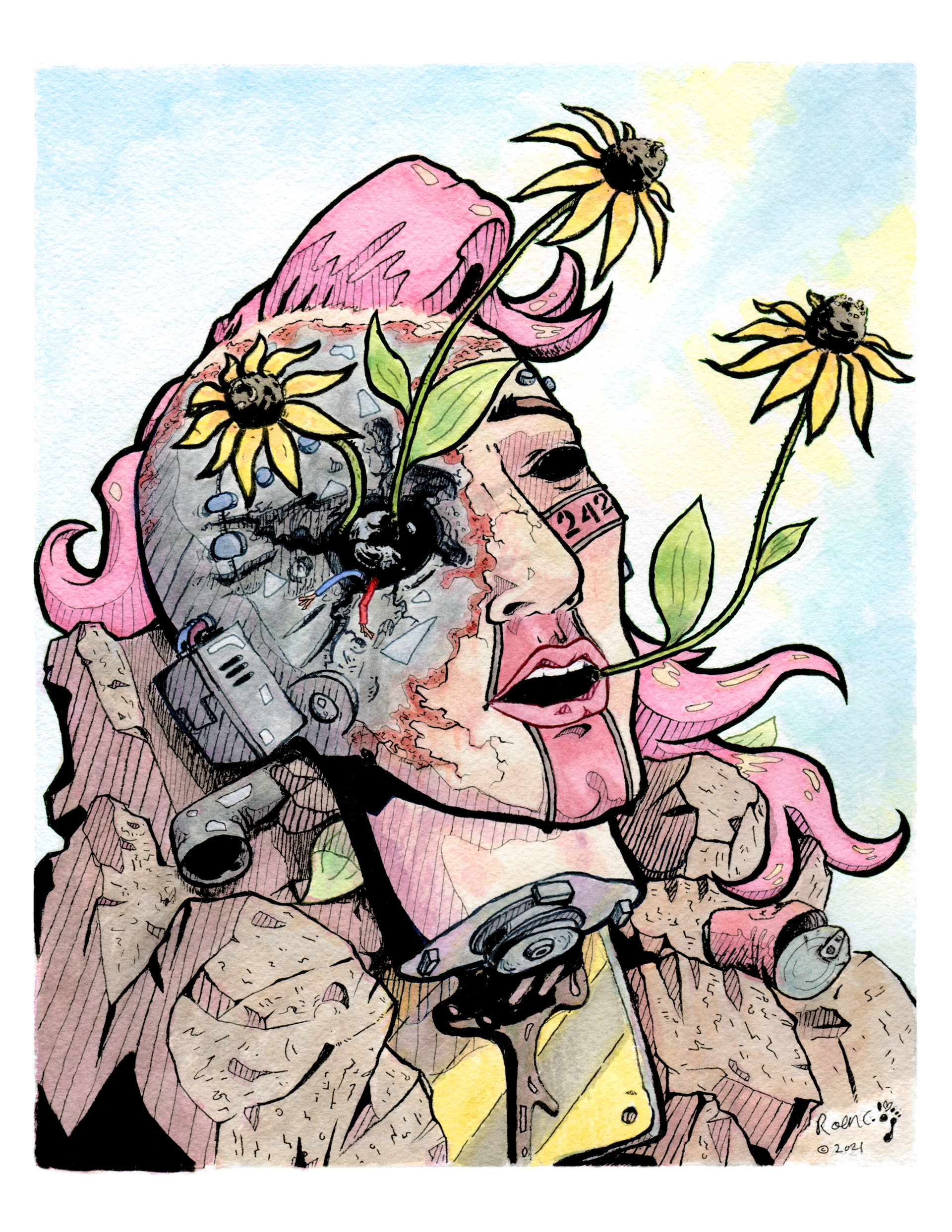 "Destroyed Android" - 2021