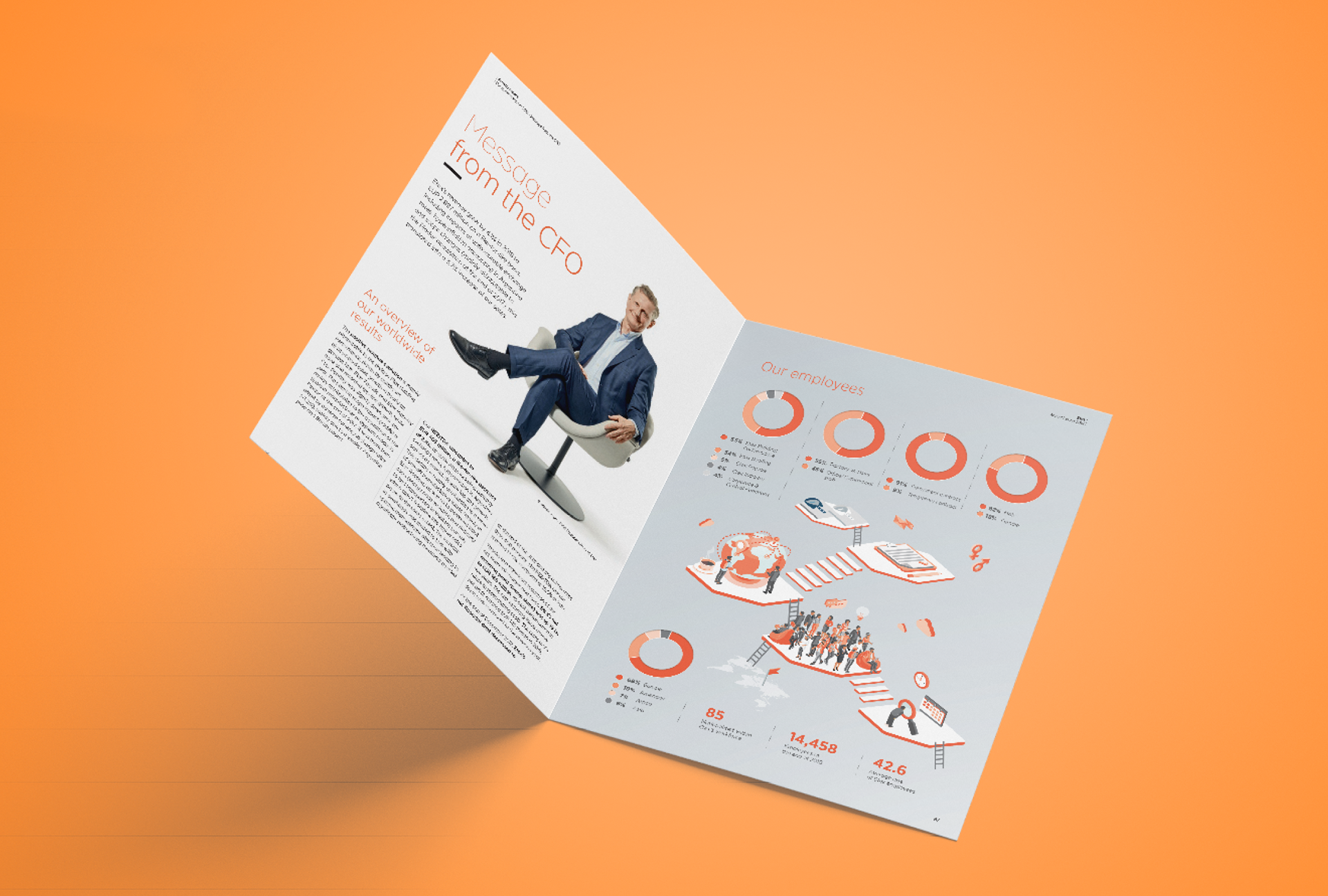 Infographics for an annual report
