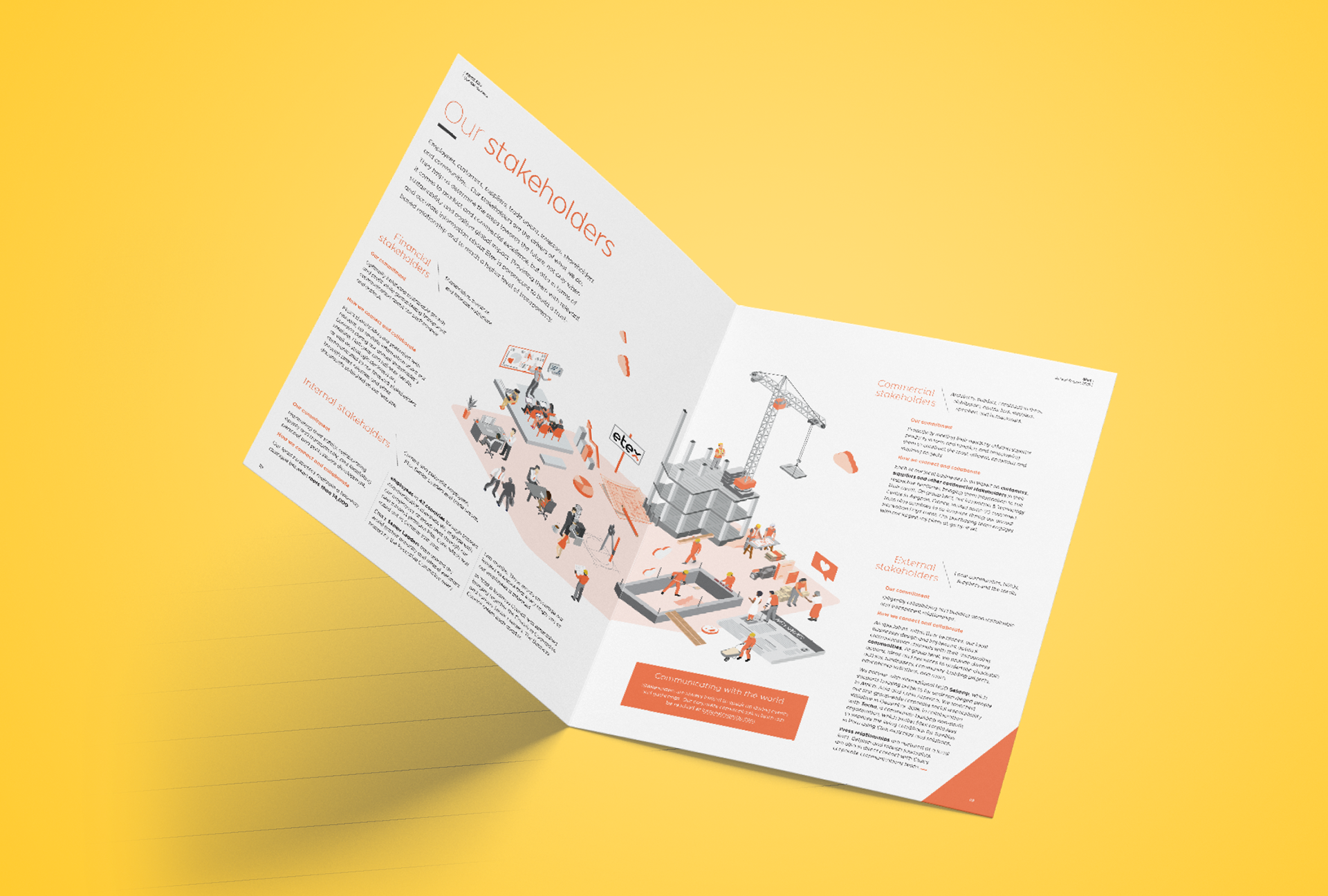 Infographics for an annual report
