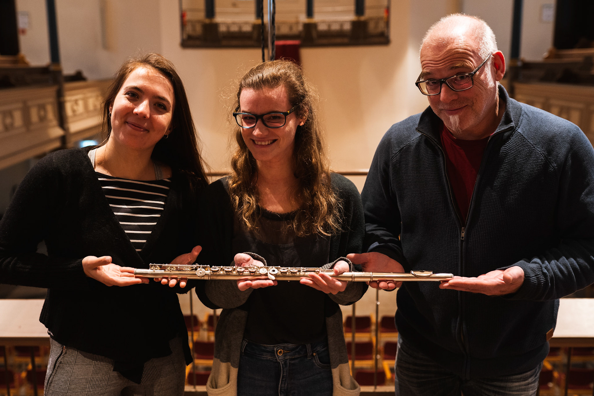Das Team, von Rechts nach Links : Götz Bürki, Saskia Work, Émilie Fend