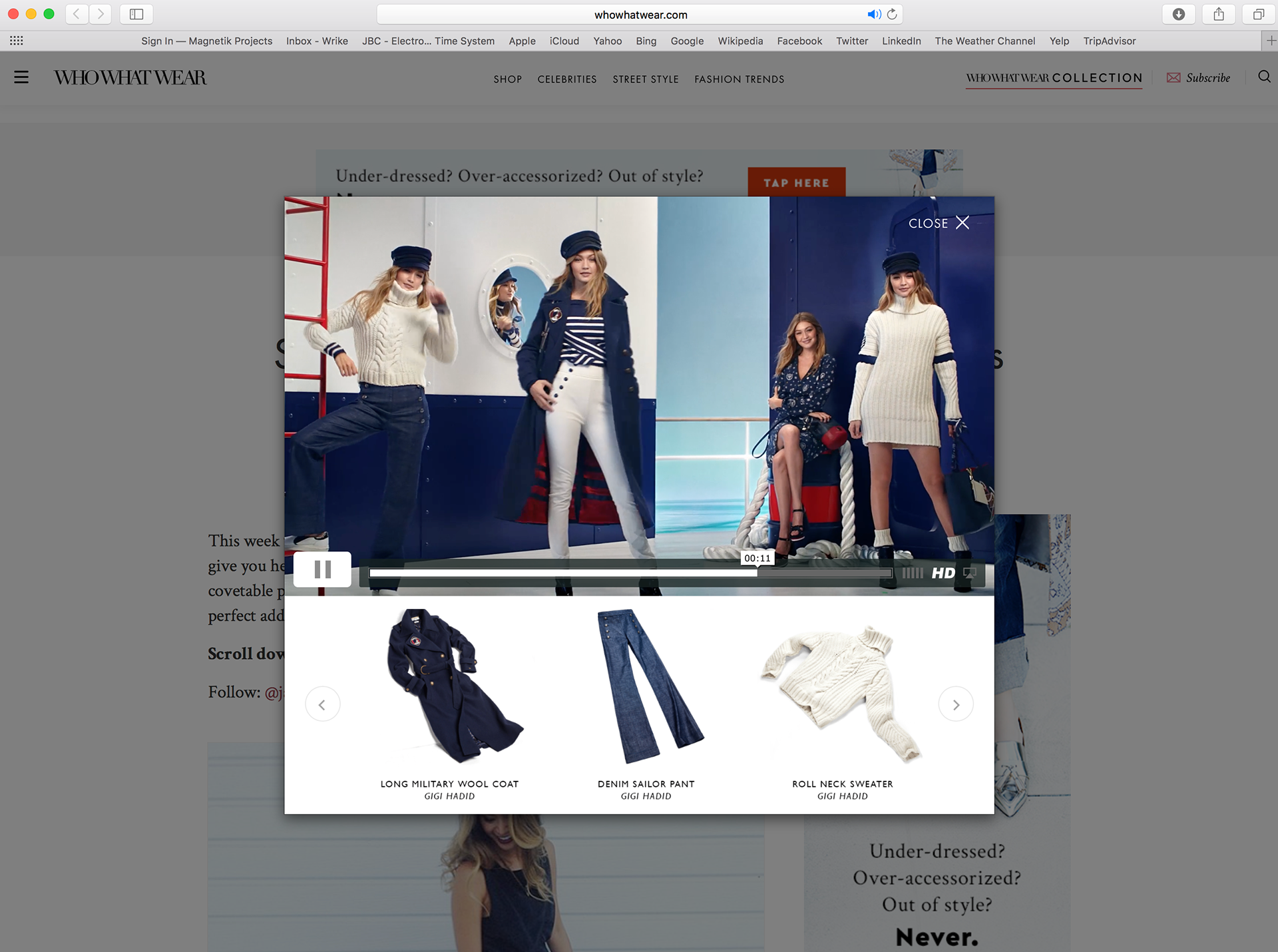 Shoppable High Impact Unit- Who What Wear