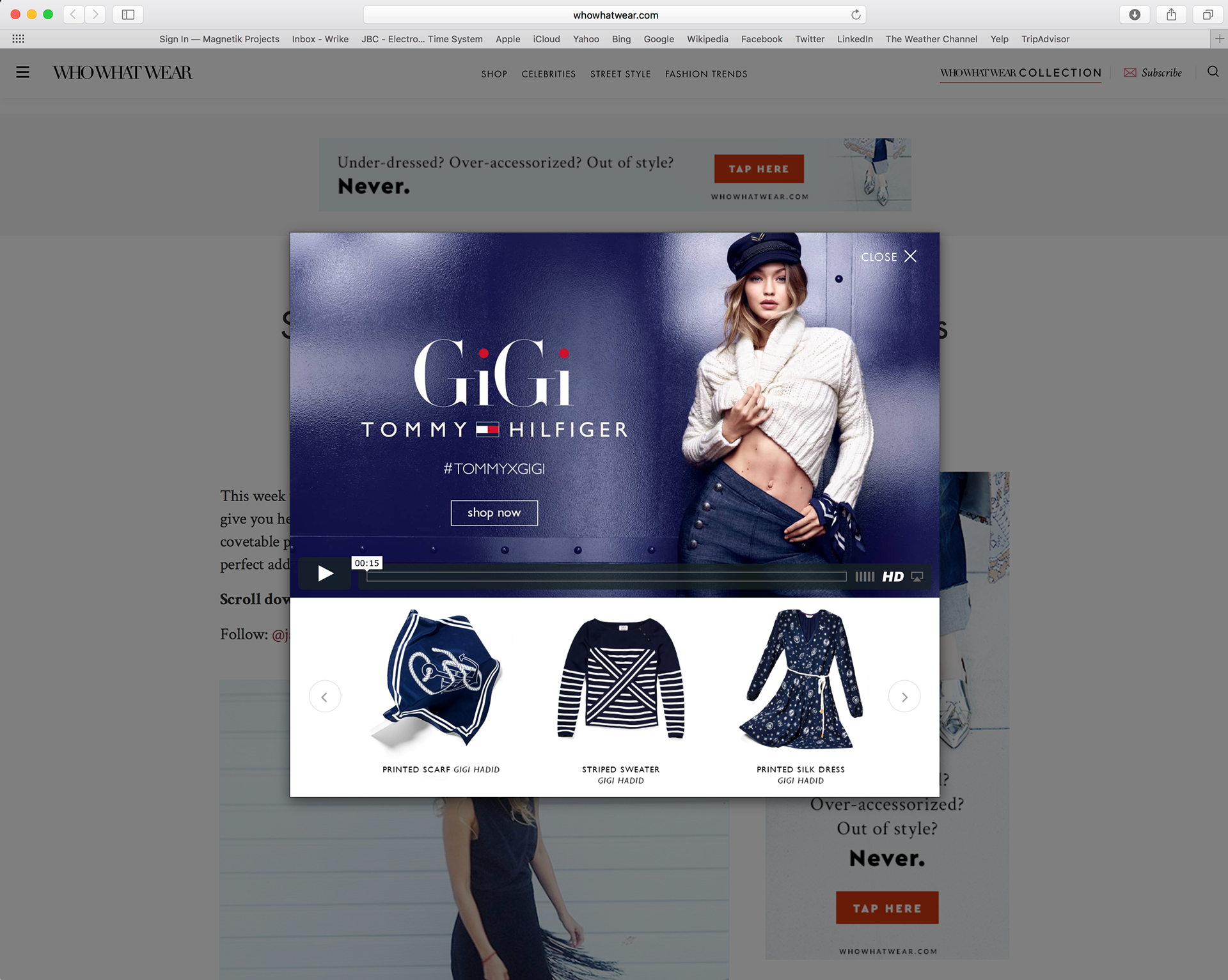 Shoppable High Impact Unit- Who What Wear