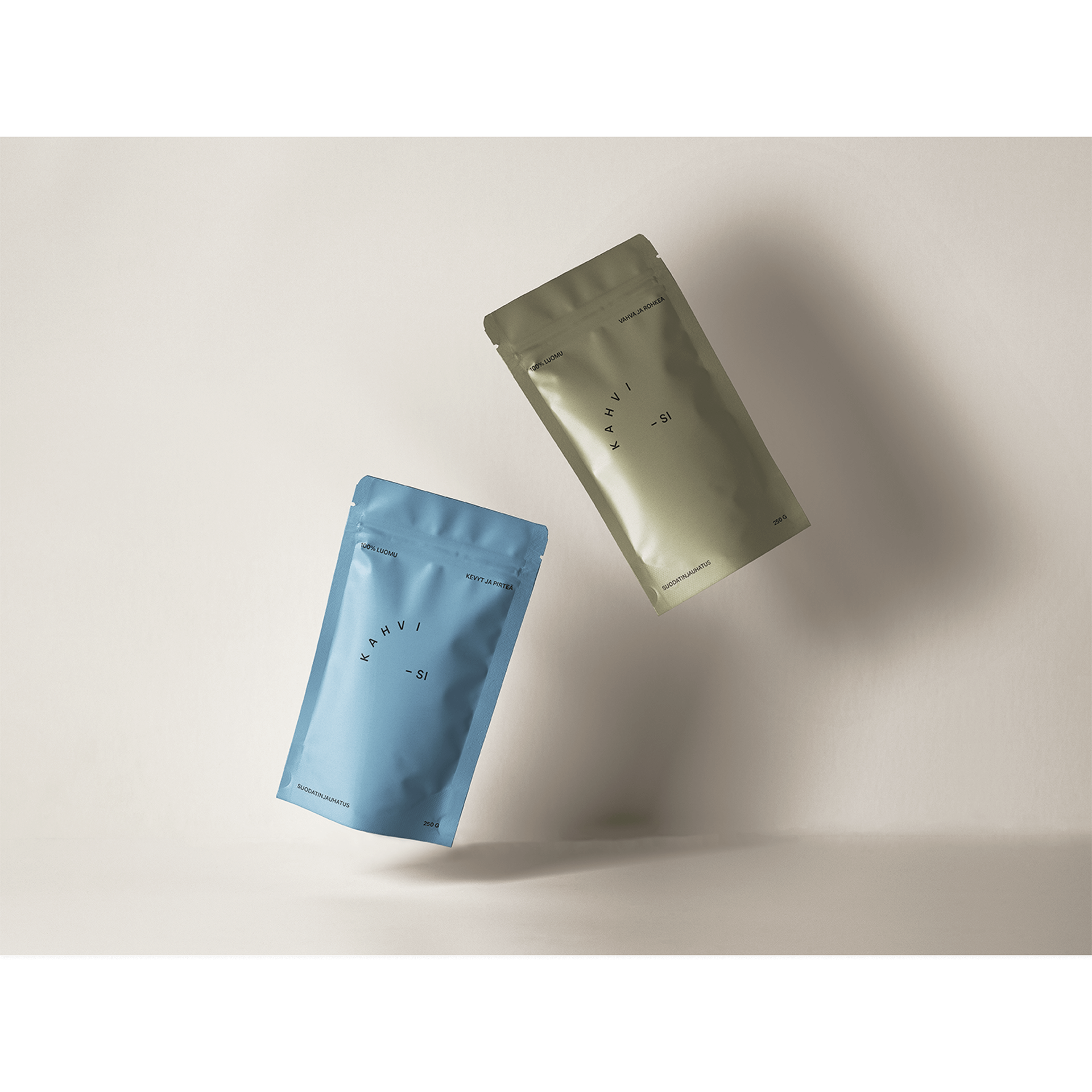 Branded coffee packaging for a recruitment agency