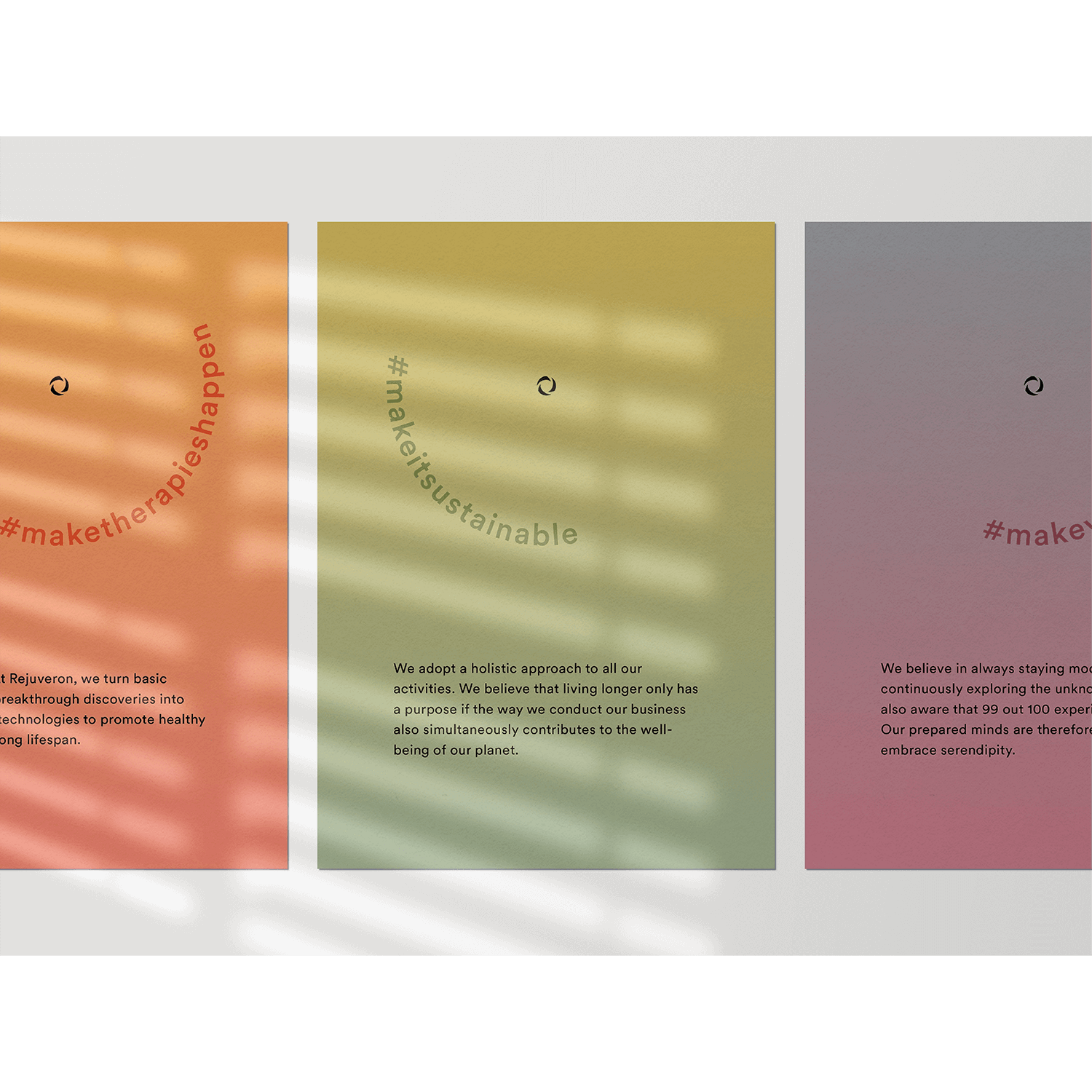 Posters for a biotech startup