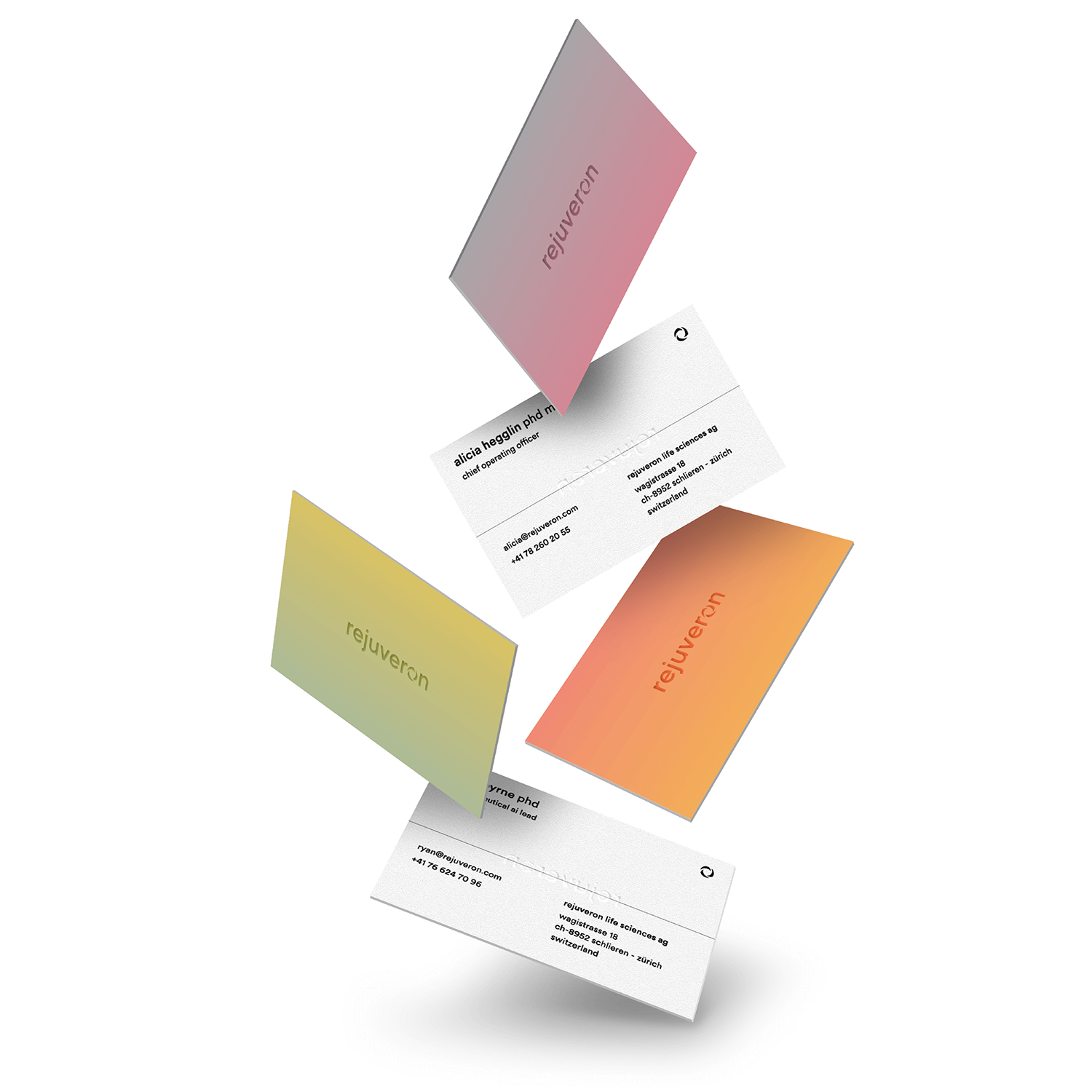 Business cards for a biotech startup