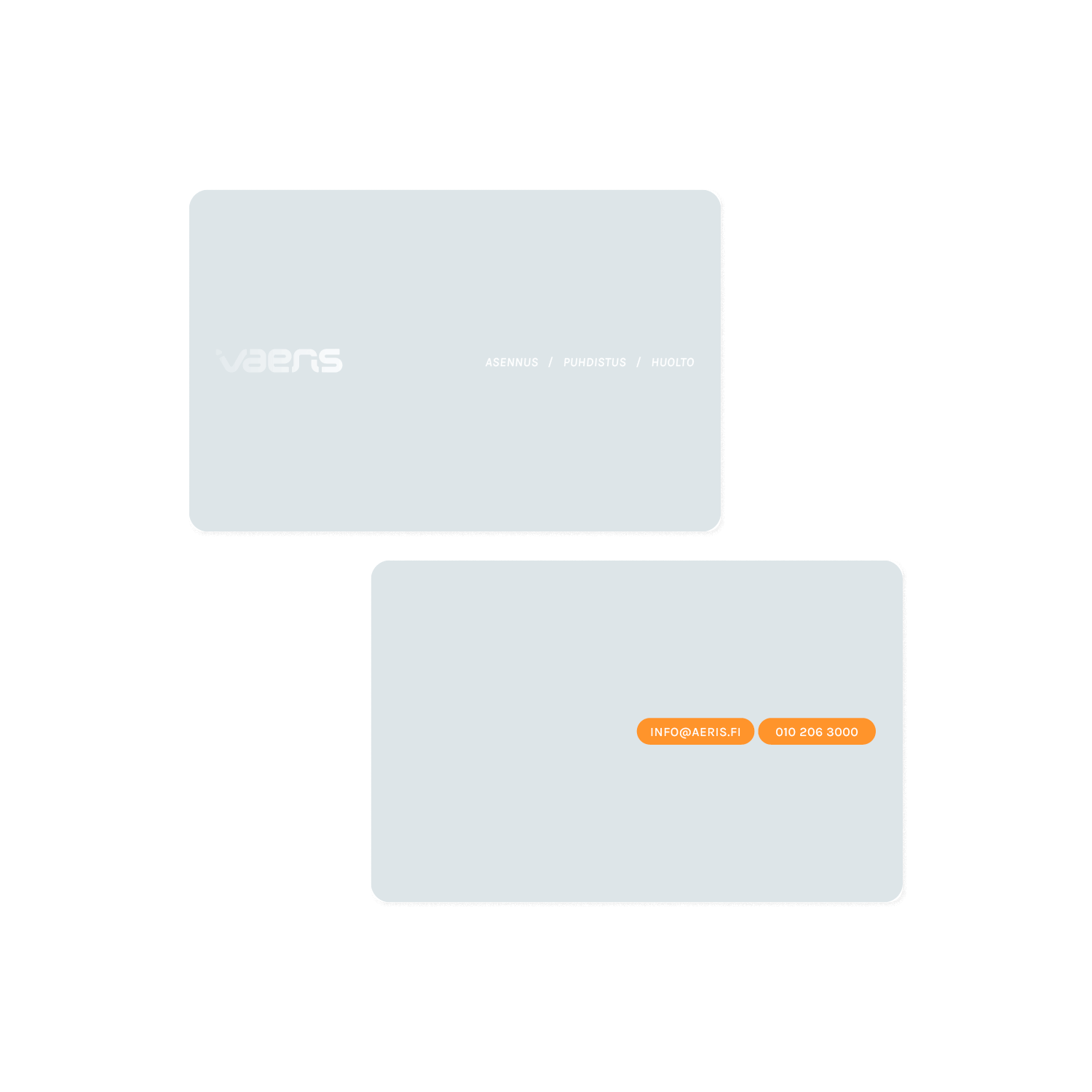 Business cards for a ventilation service