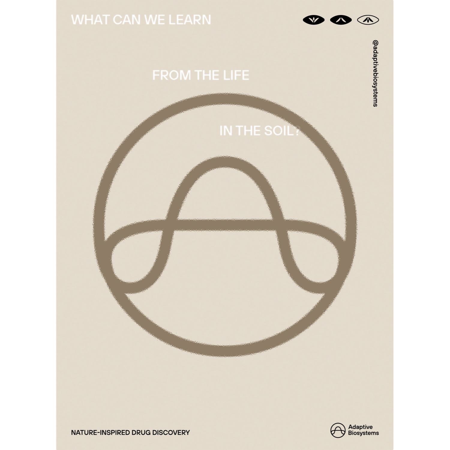 An animated poster for a drug discovery venture