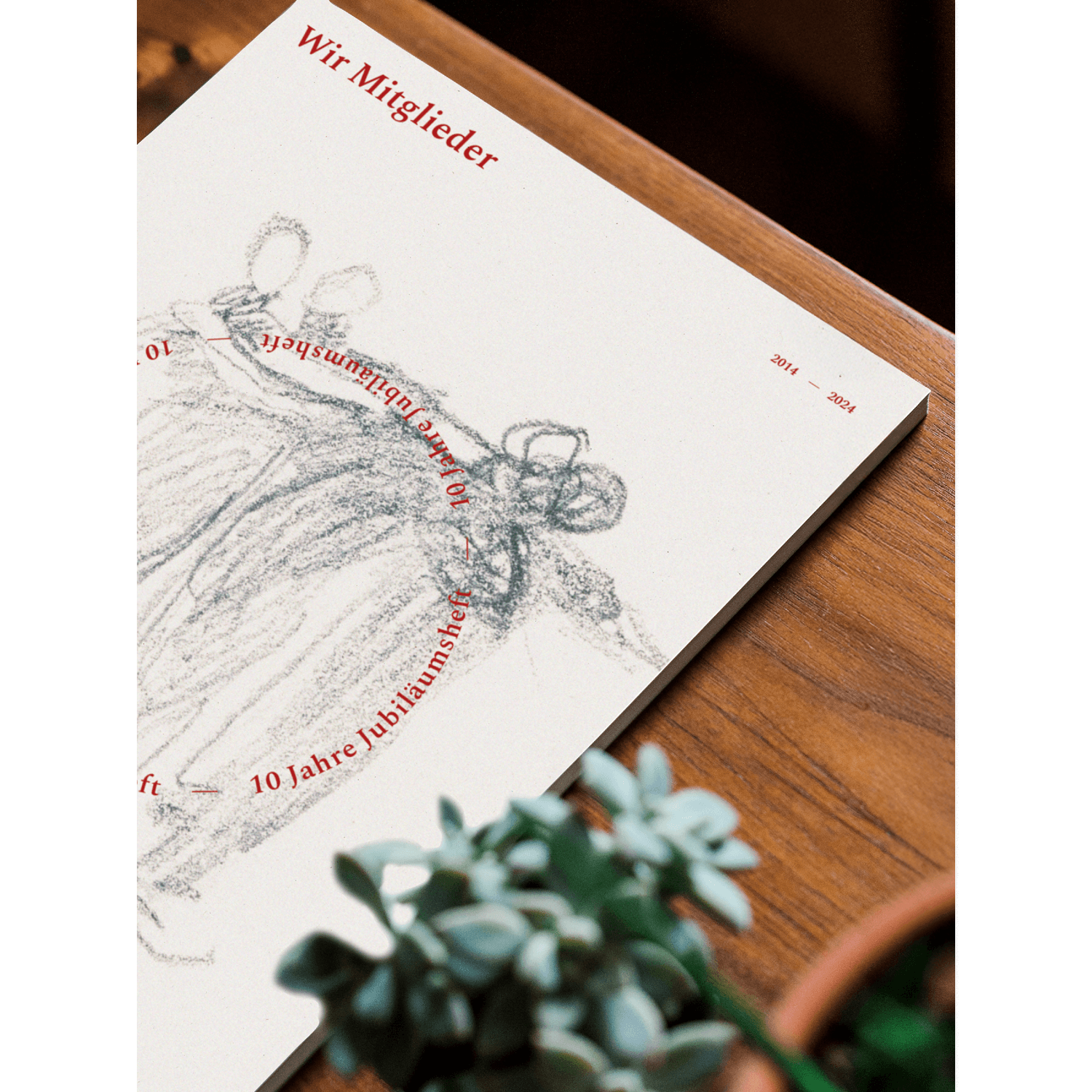 A magazine for a midwives' association on a table