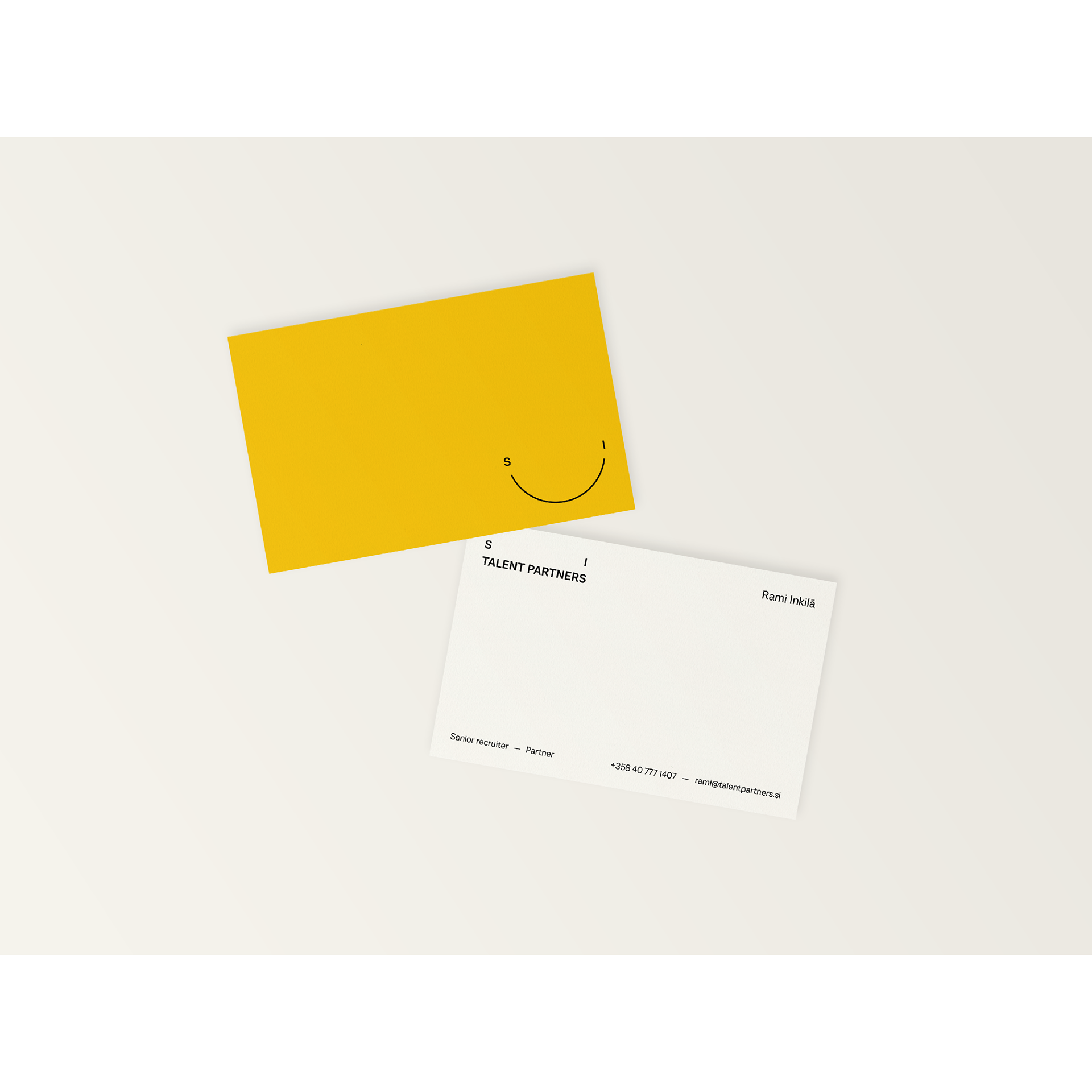 Business card for a recruitment agency
