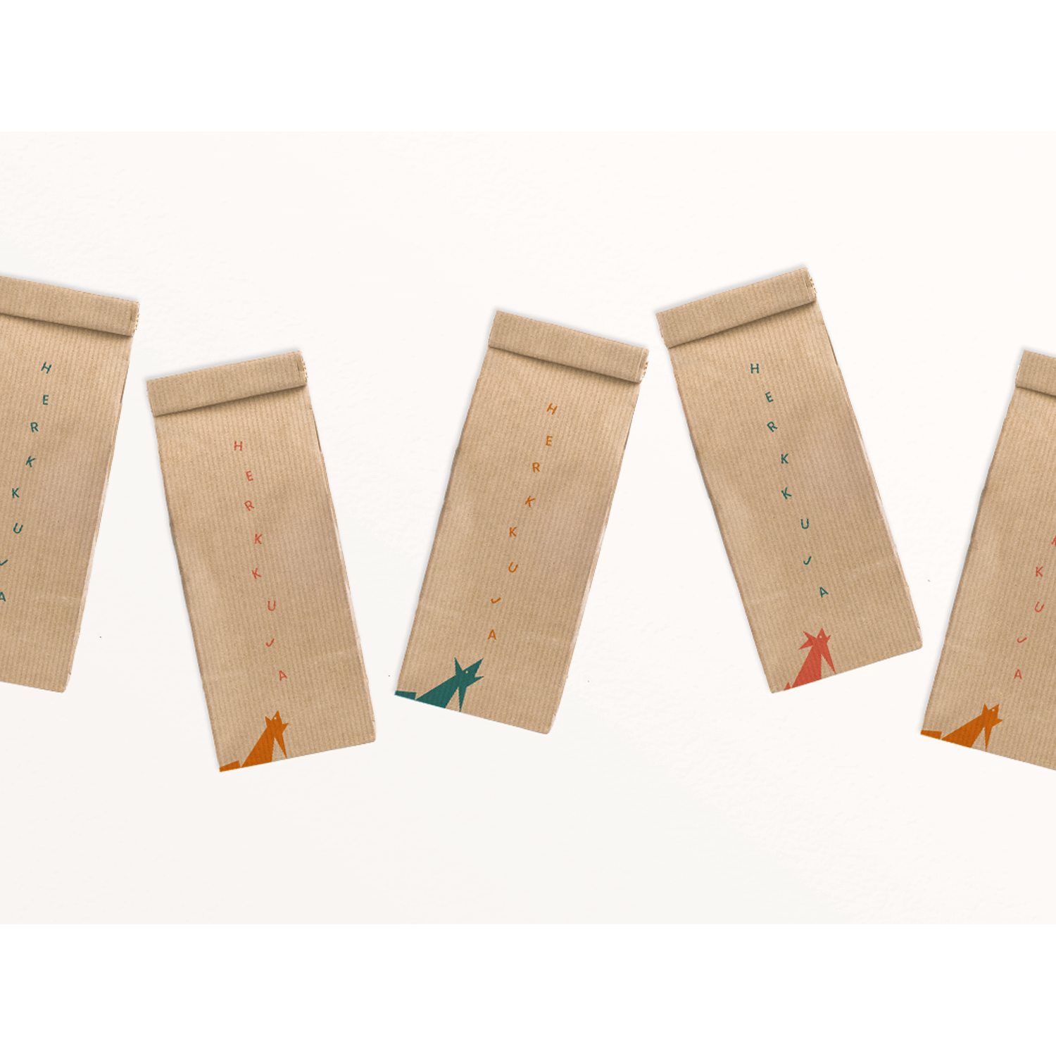 Branded pet treat bags for a veterinary clinic