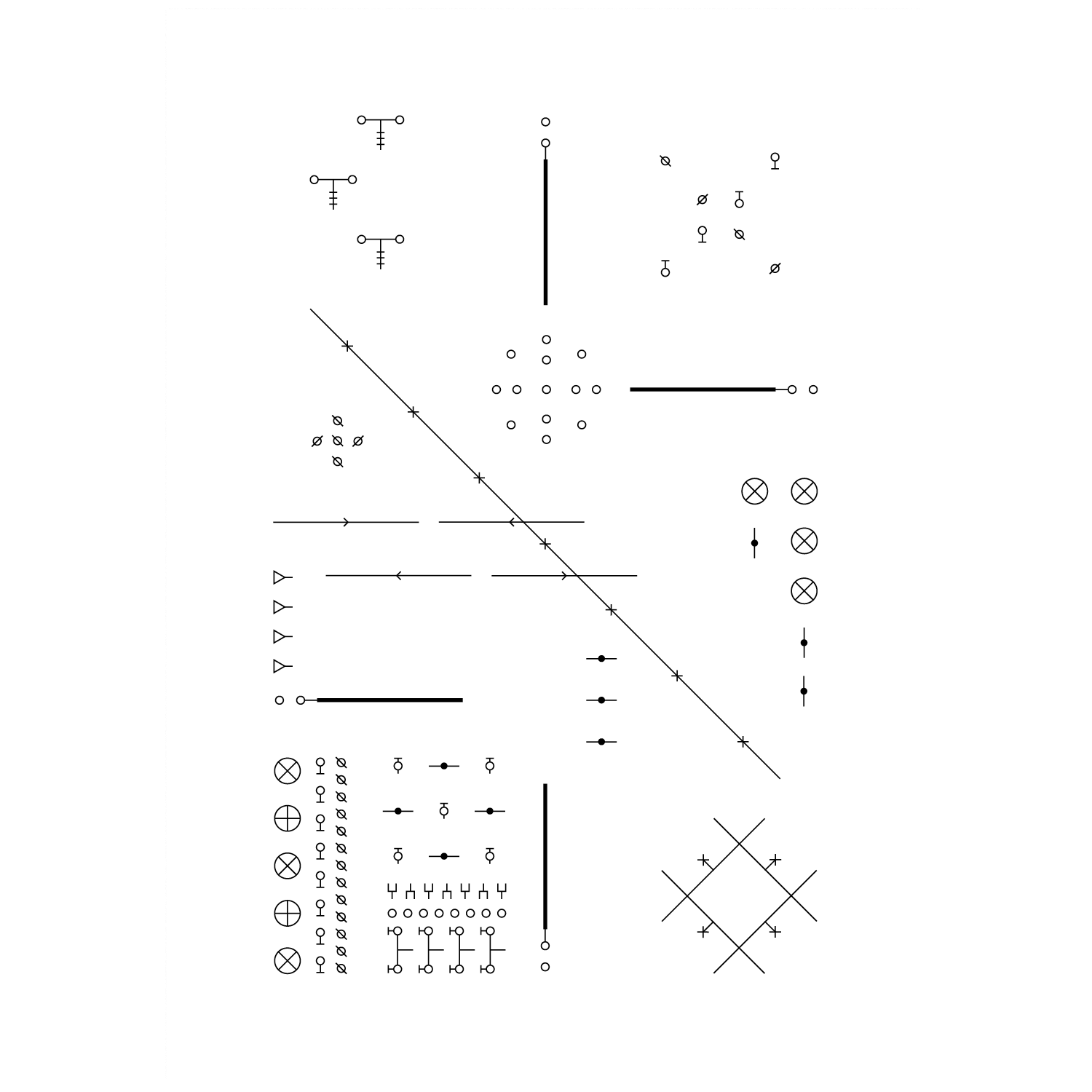 Building symbol illustrations for a construction company