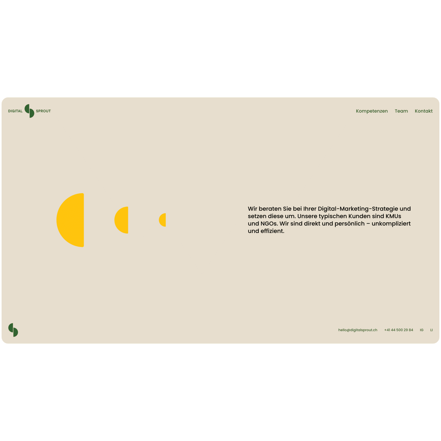 A website for a digital agency