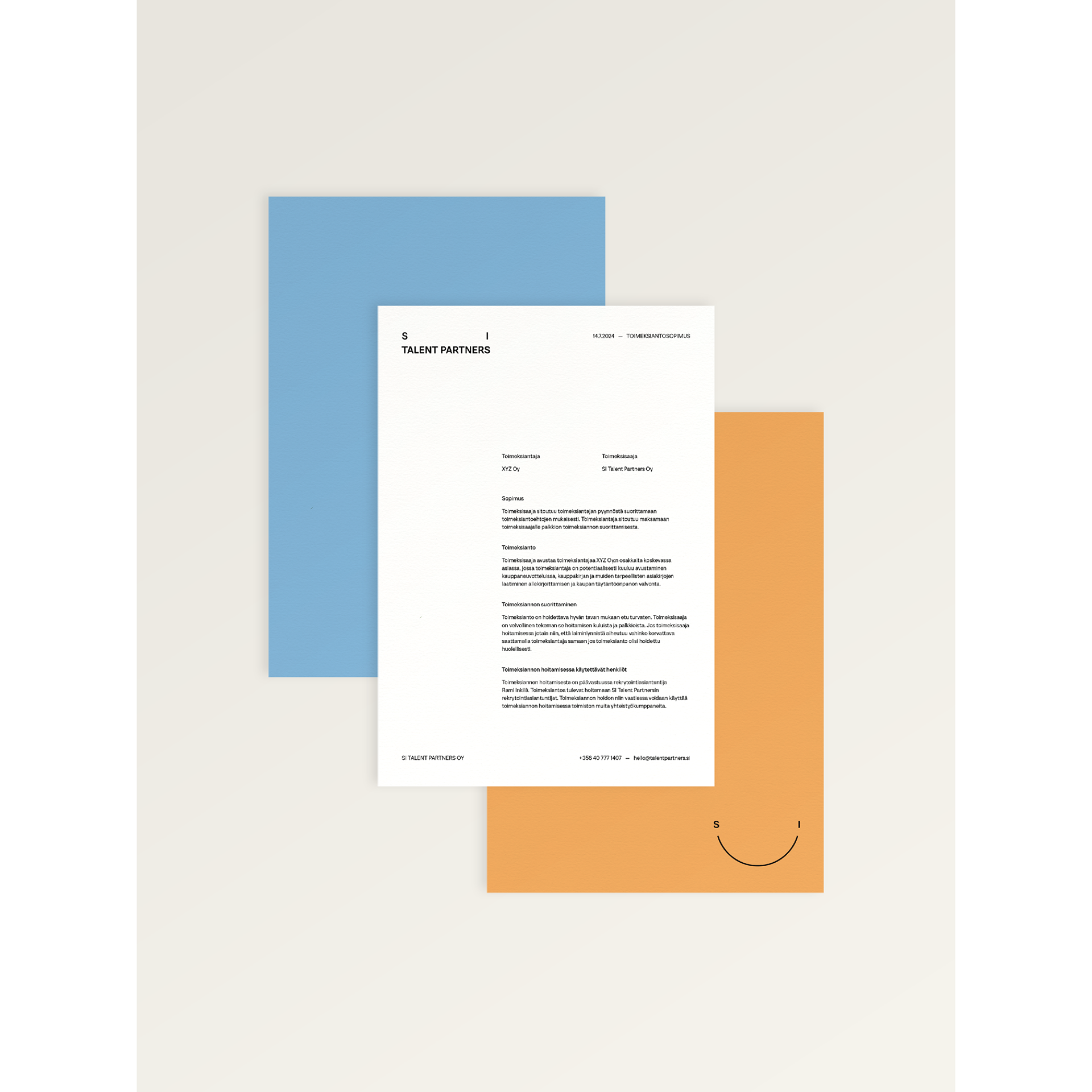 Letterhead for a recruitment agency