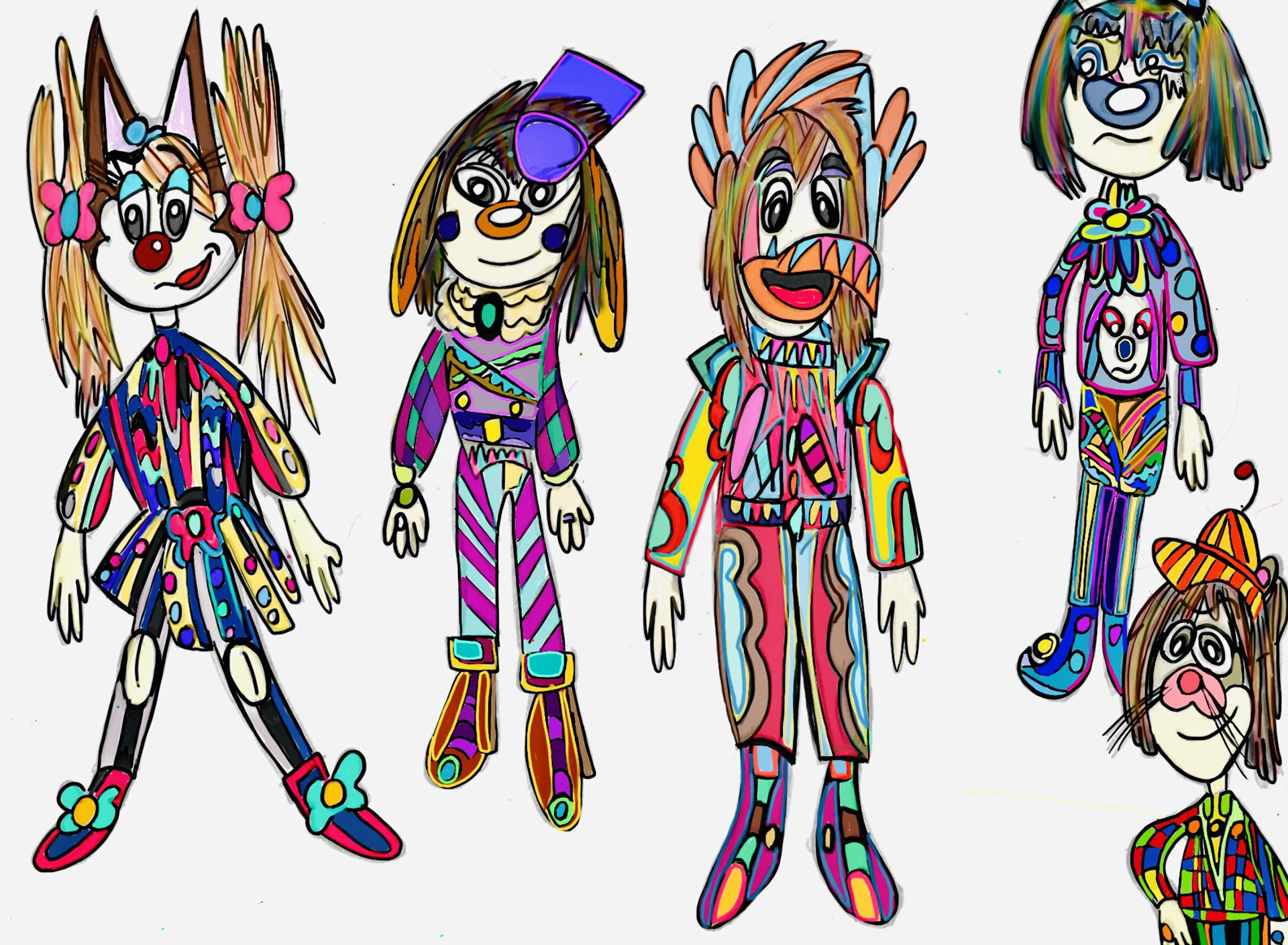 Jenny, Max, Ralph, Callie, Billy