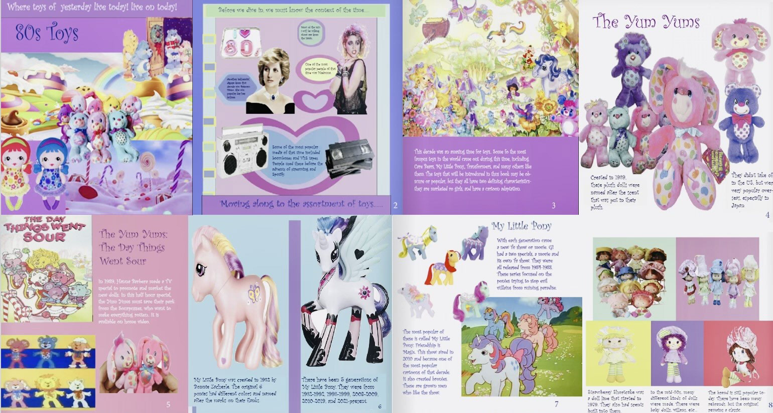 80s Toy Booklet Pages