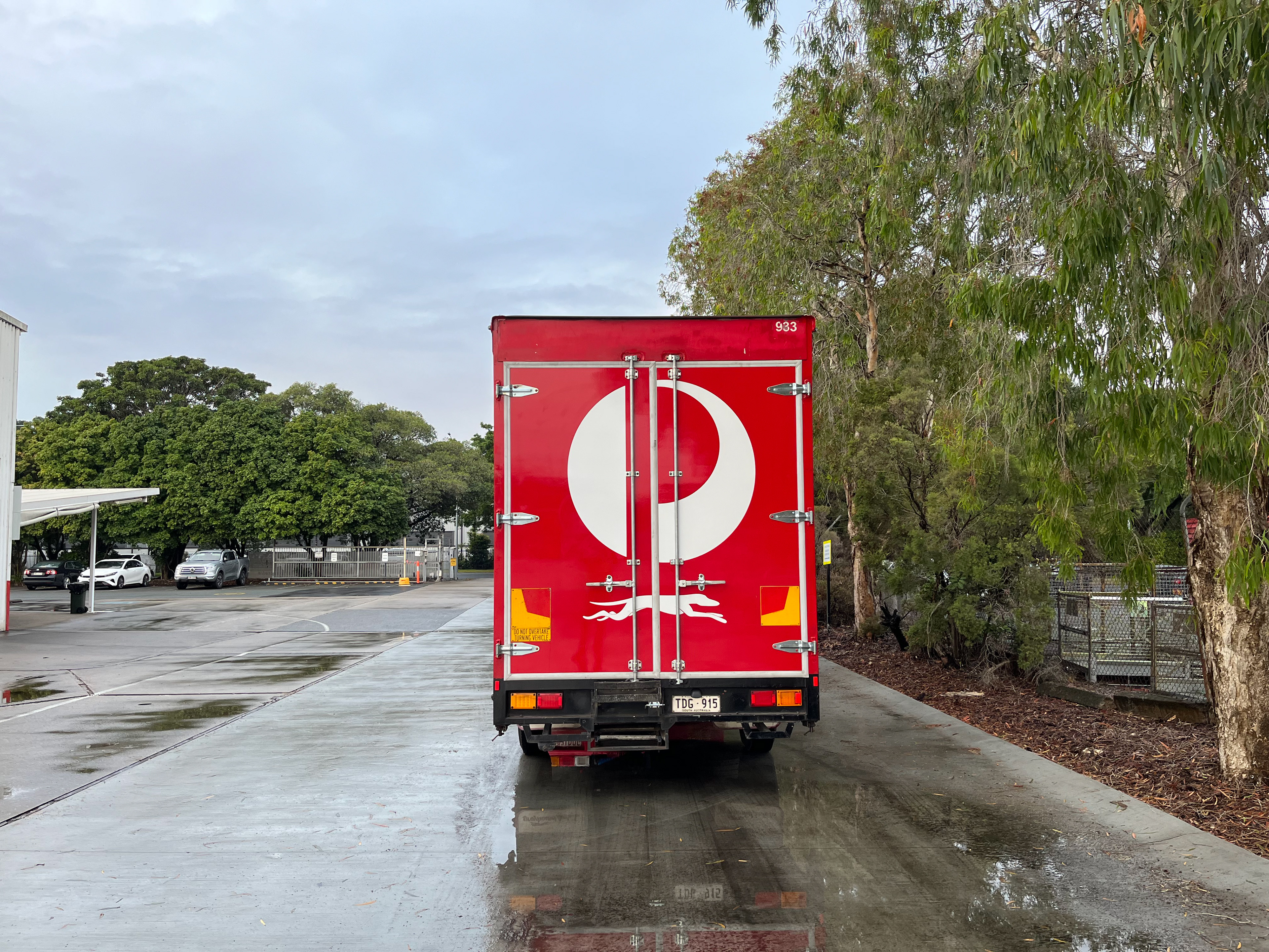 Rear freight trailer image of livery