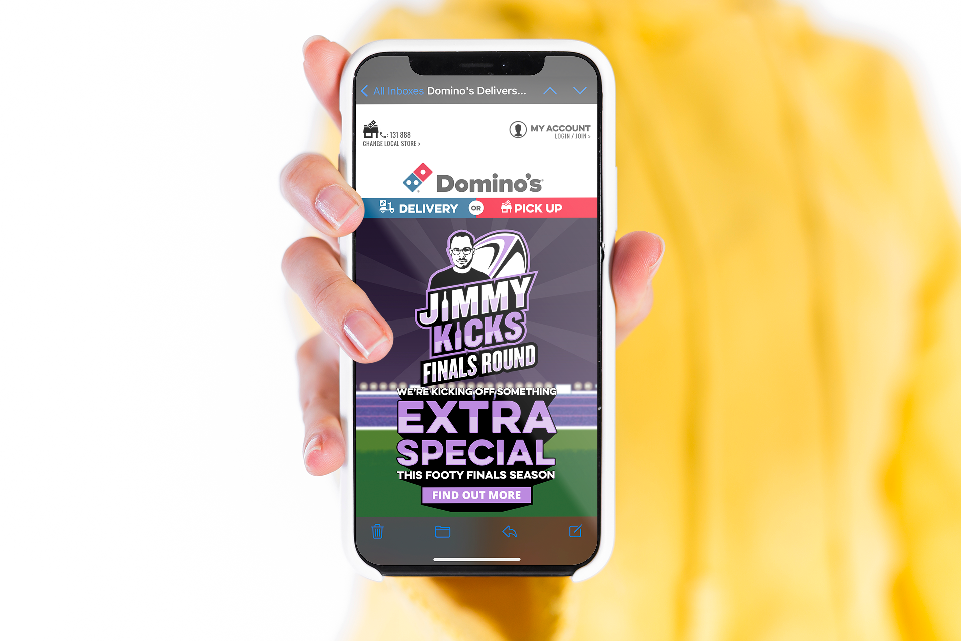 Domino's EDM Jimmy Brings Partnership Mockup