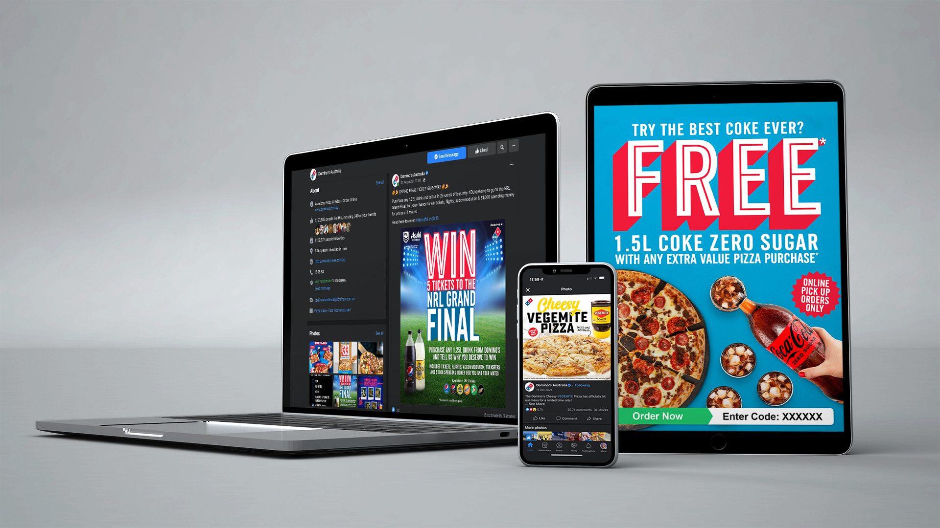 Domino's Partnerships Mockup