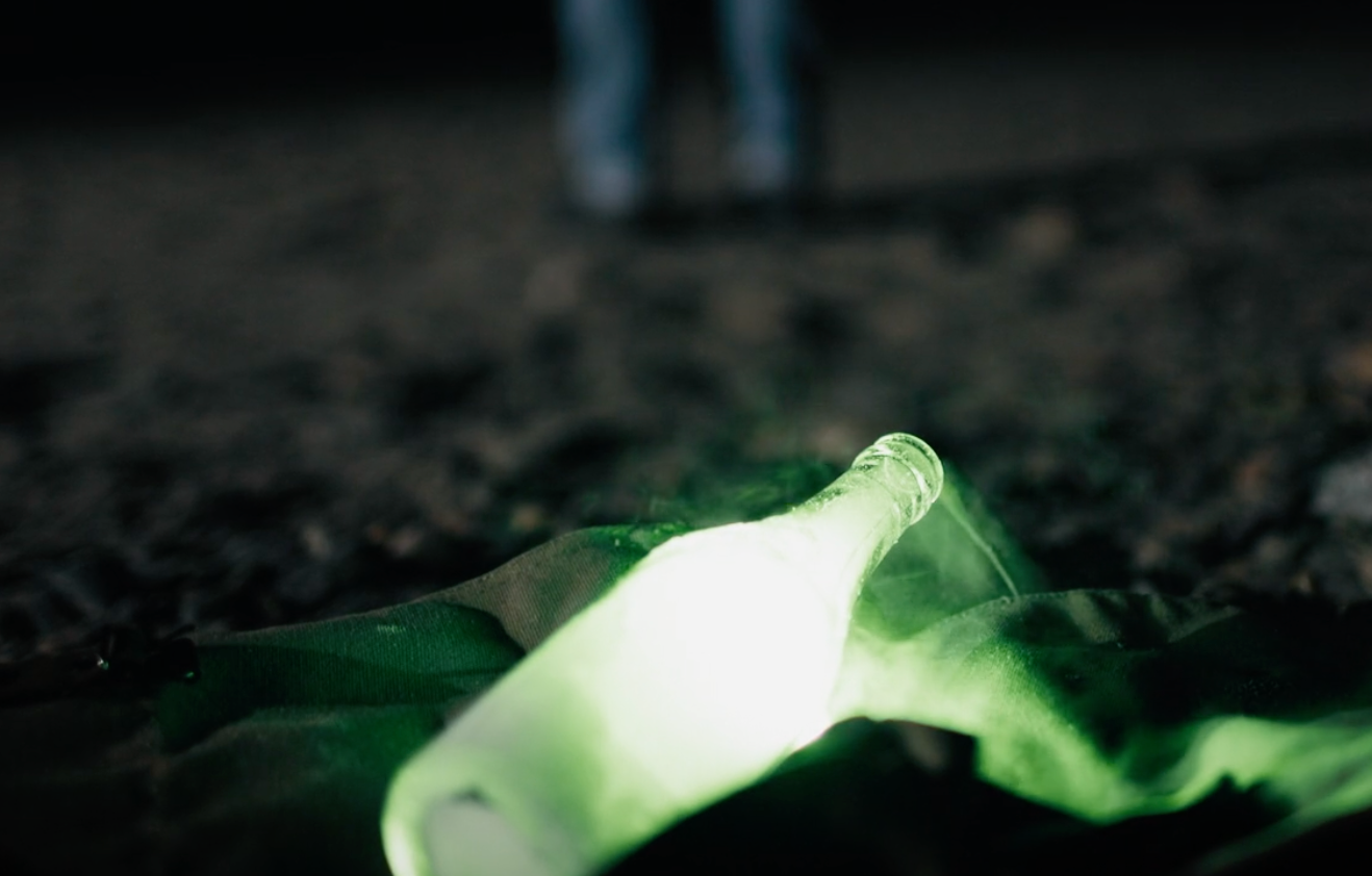 Glowing Smoking Antique Bottle - Message in the Tides (2025)