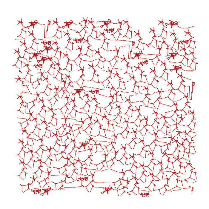 Digitale Stickerei, ROTE NETZE 1
