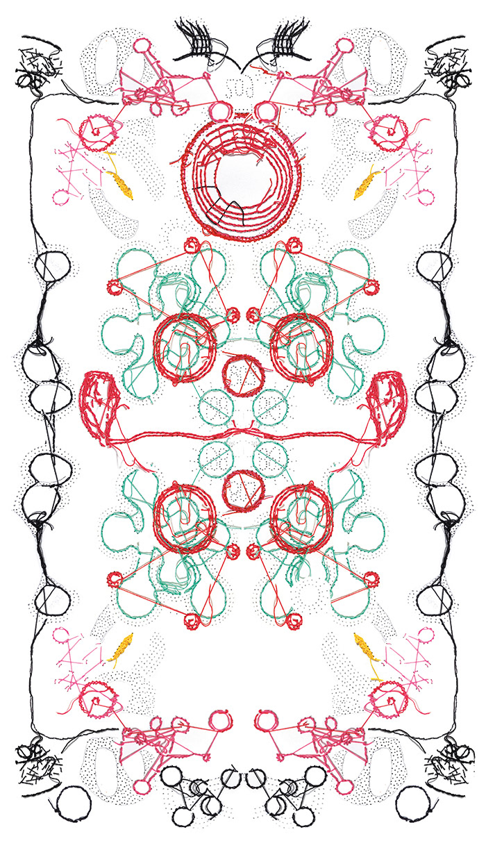 Digitale Stickerei, Hochformat 3