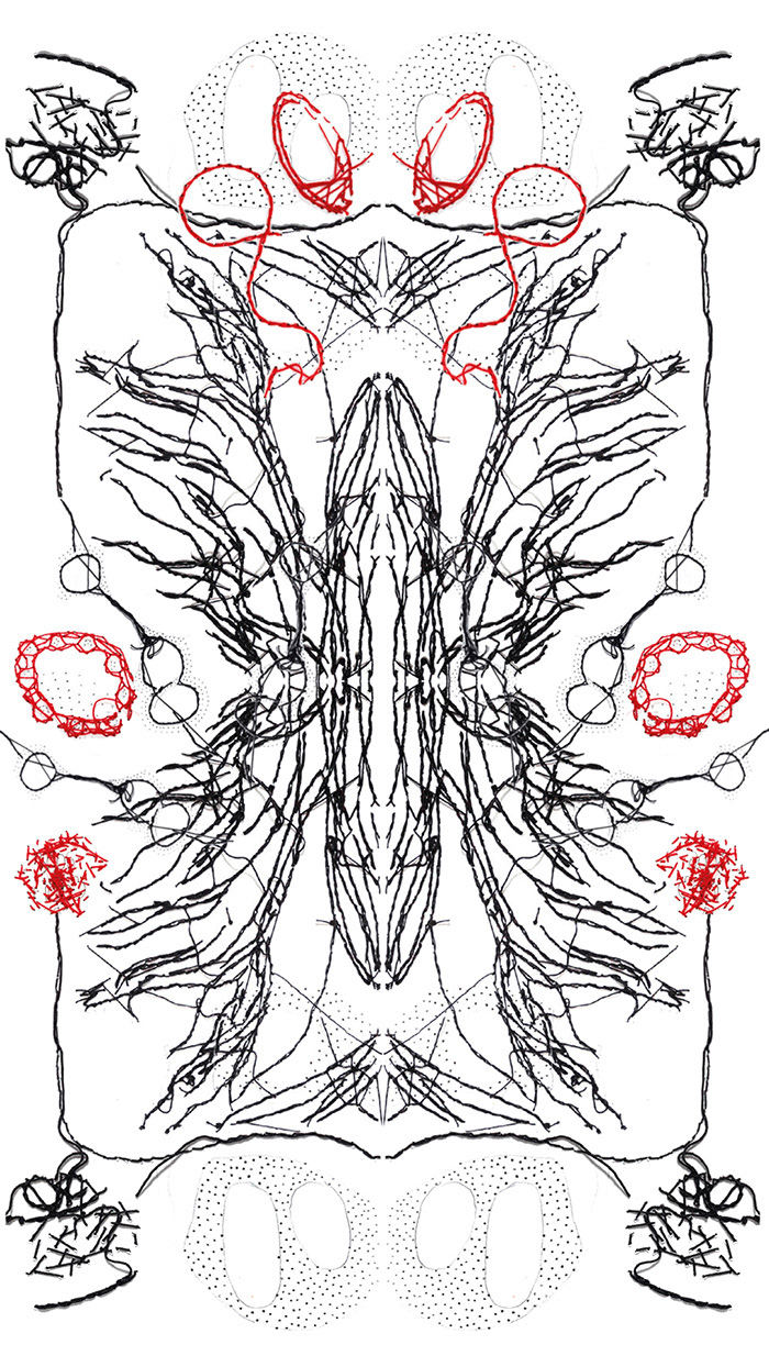 Digitale Stickerei, Hochformat 1