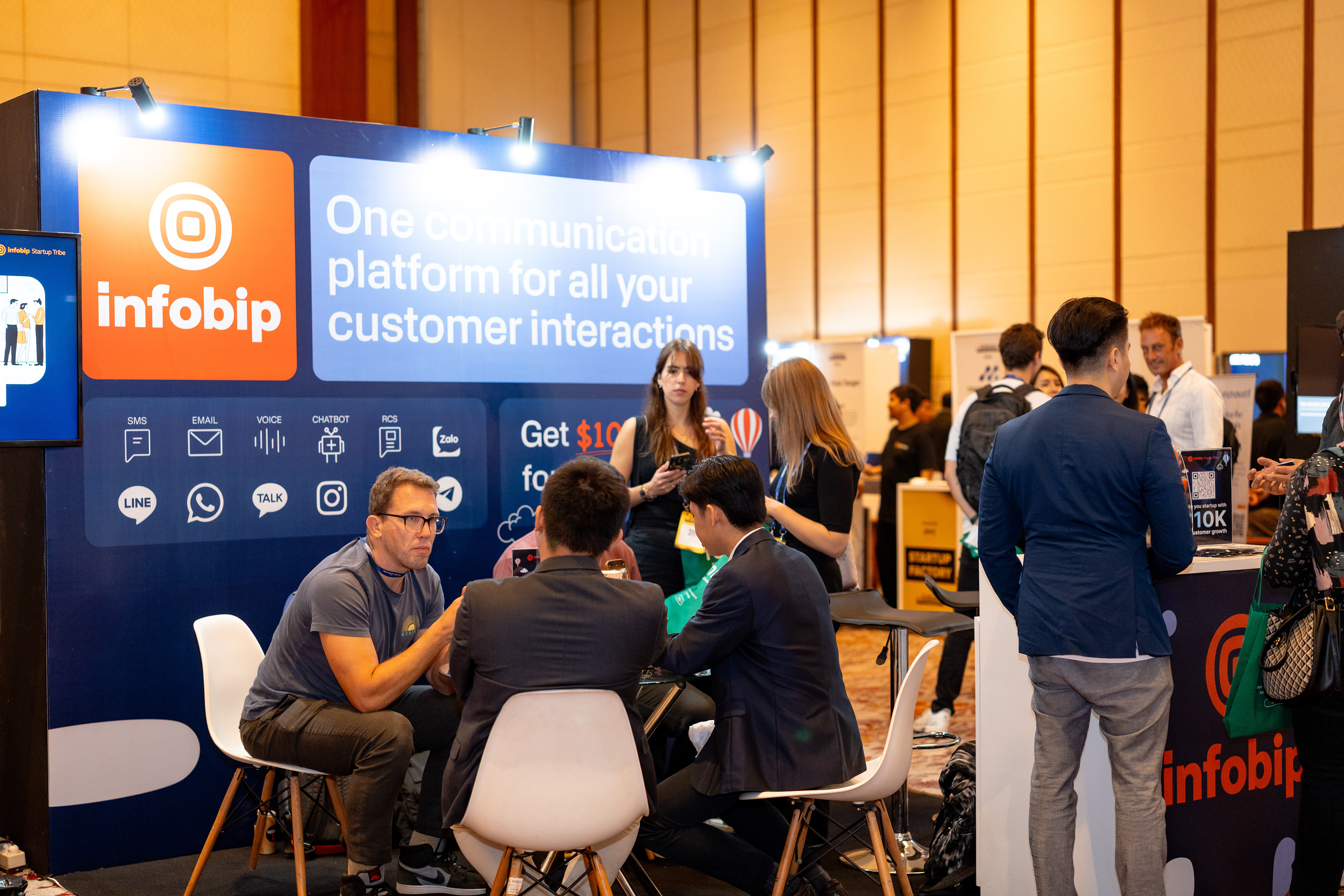 Tech in Asia (Jakarta), Infobip booth design