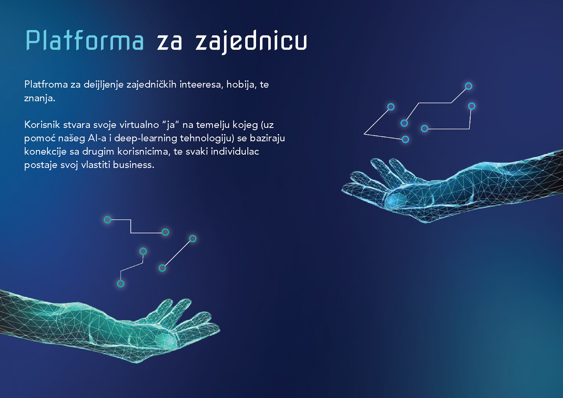 About the 'platform for community'