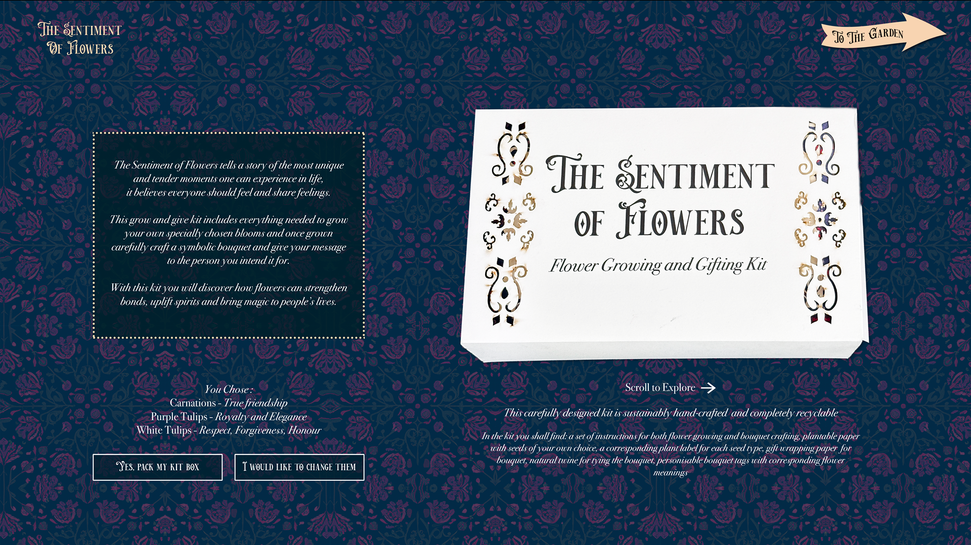 Odering a personalized kit box