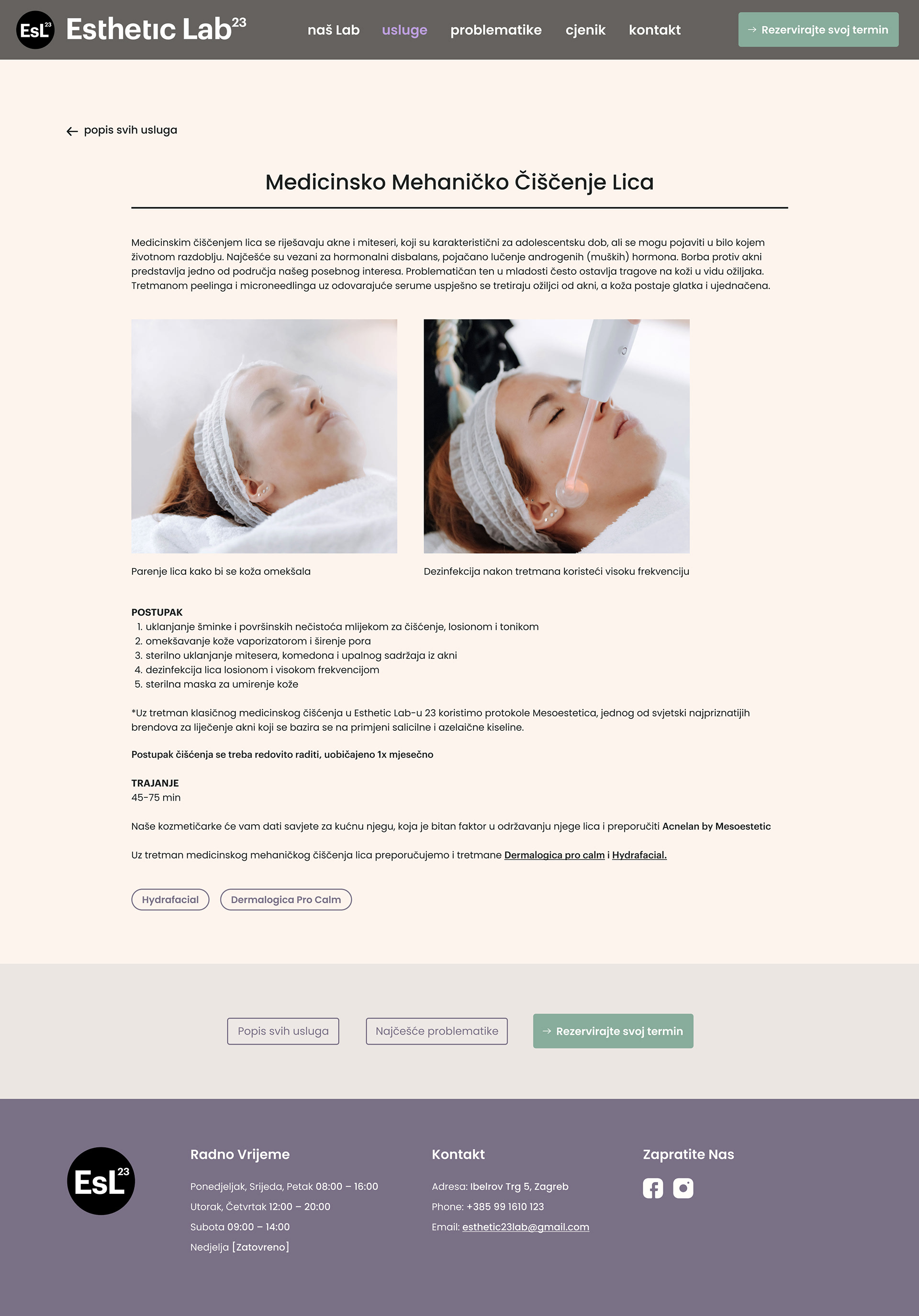 An example of a services described in-depth