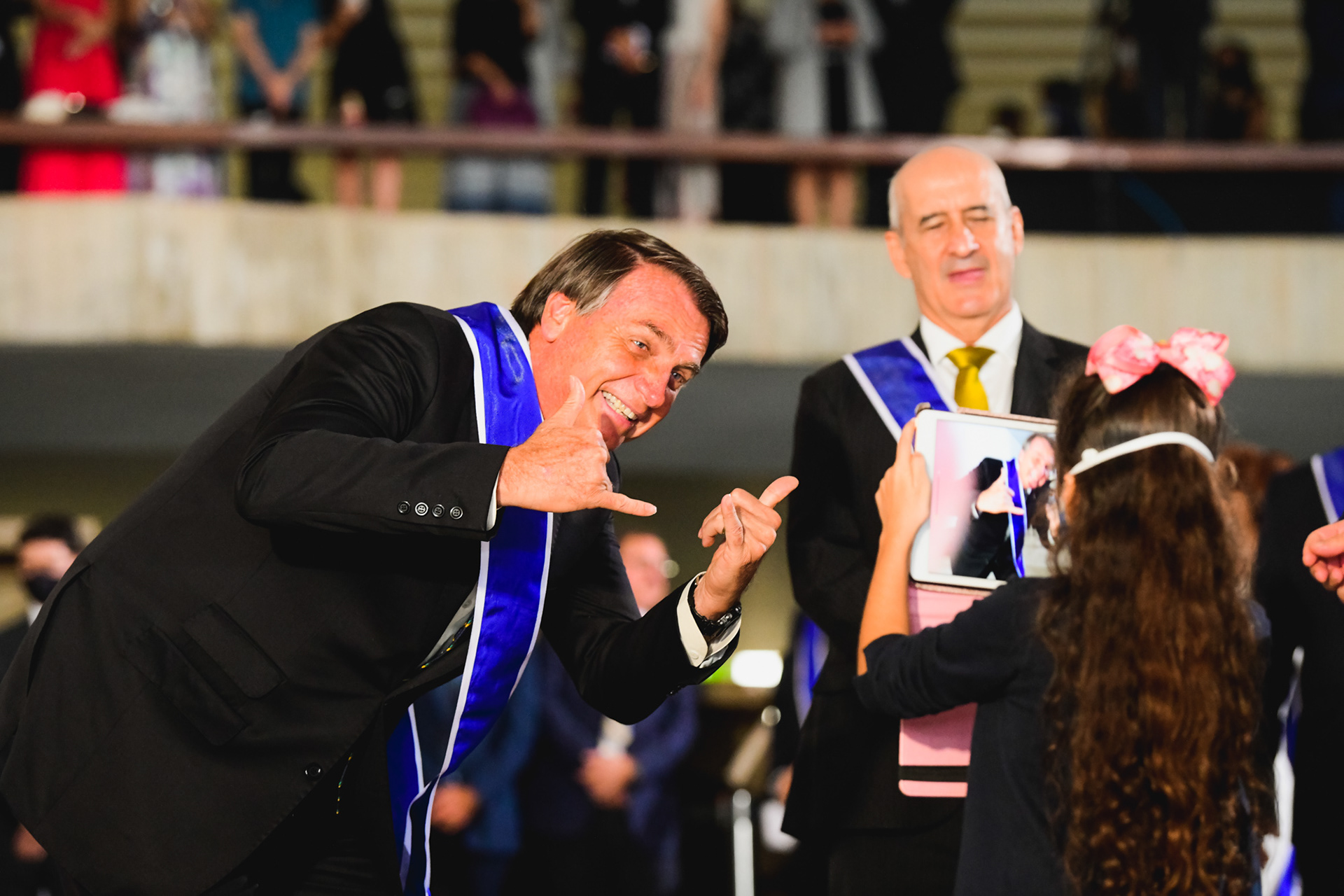 Presidente Jair Bolsonaro participa da cerimônia do Dia do Diplomata, Palácio Itamaraty, 10/08/2020.