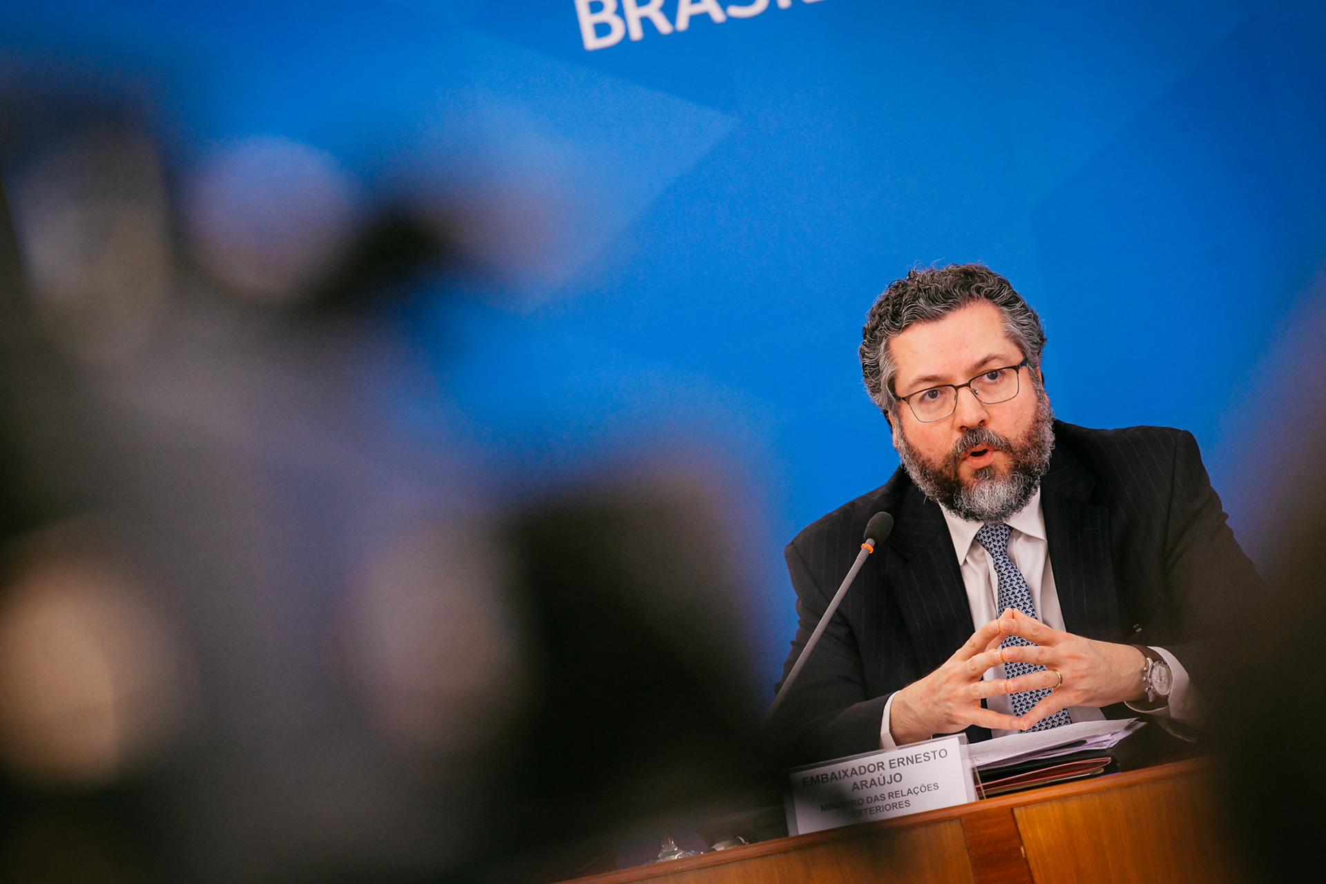 Coletiva de Imprensa no Palácio do Planalto sobre Covid-19, 04/04/2020.